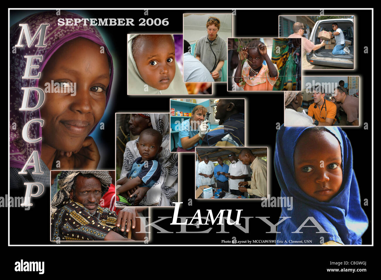 Lamu, Kenya (Sept. 25, 2006) - Photo illustration of the Lamu, Kenya Medical Civic Action Program (MEDCAP). Stock Photo