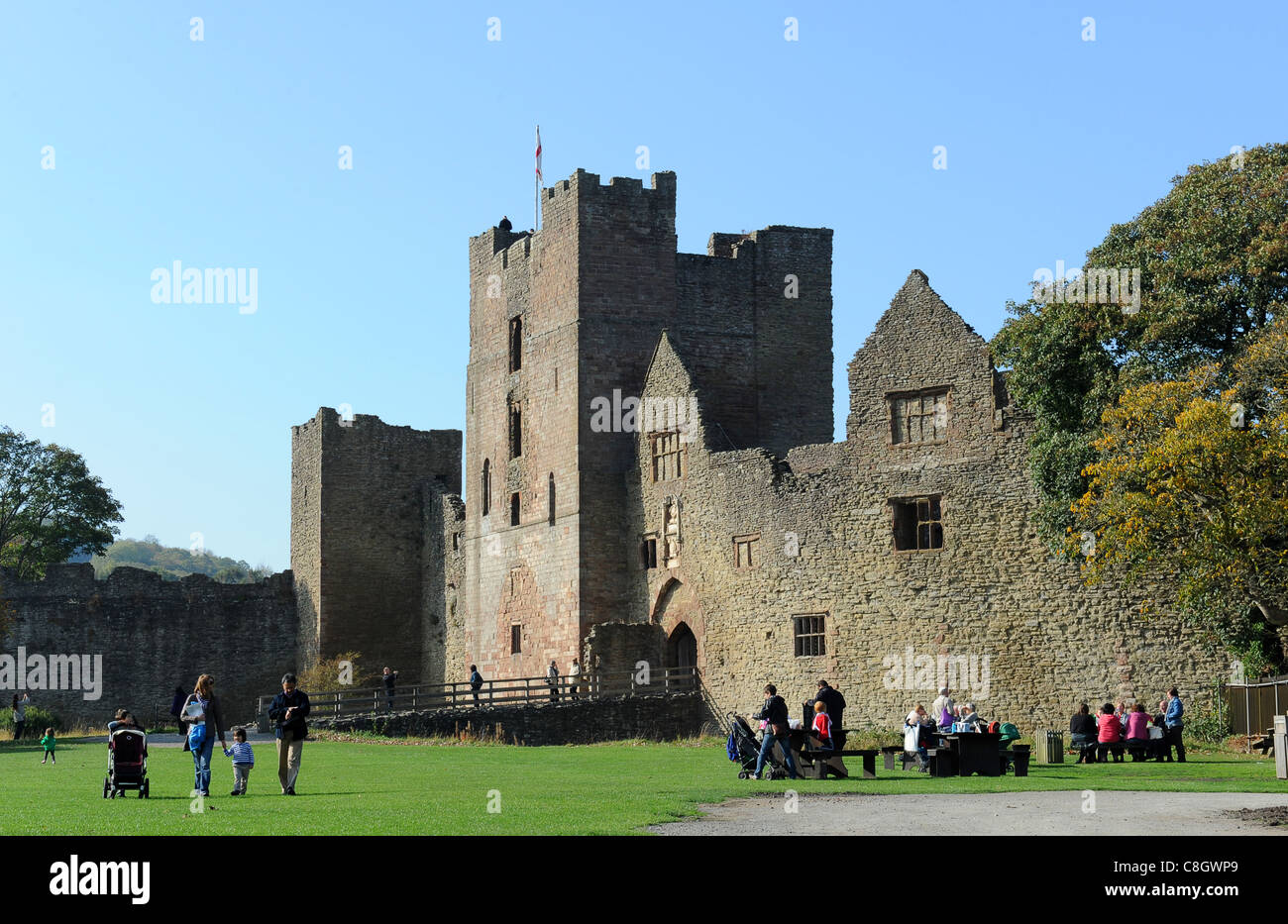 Ludlow Castle Shropshire England Uk Stock Photo
