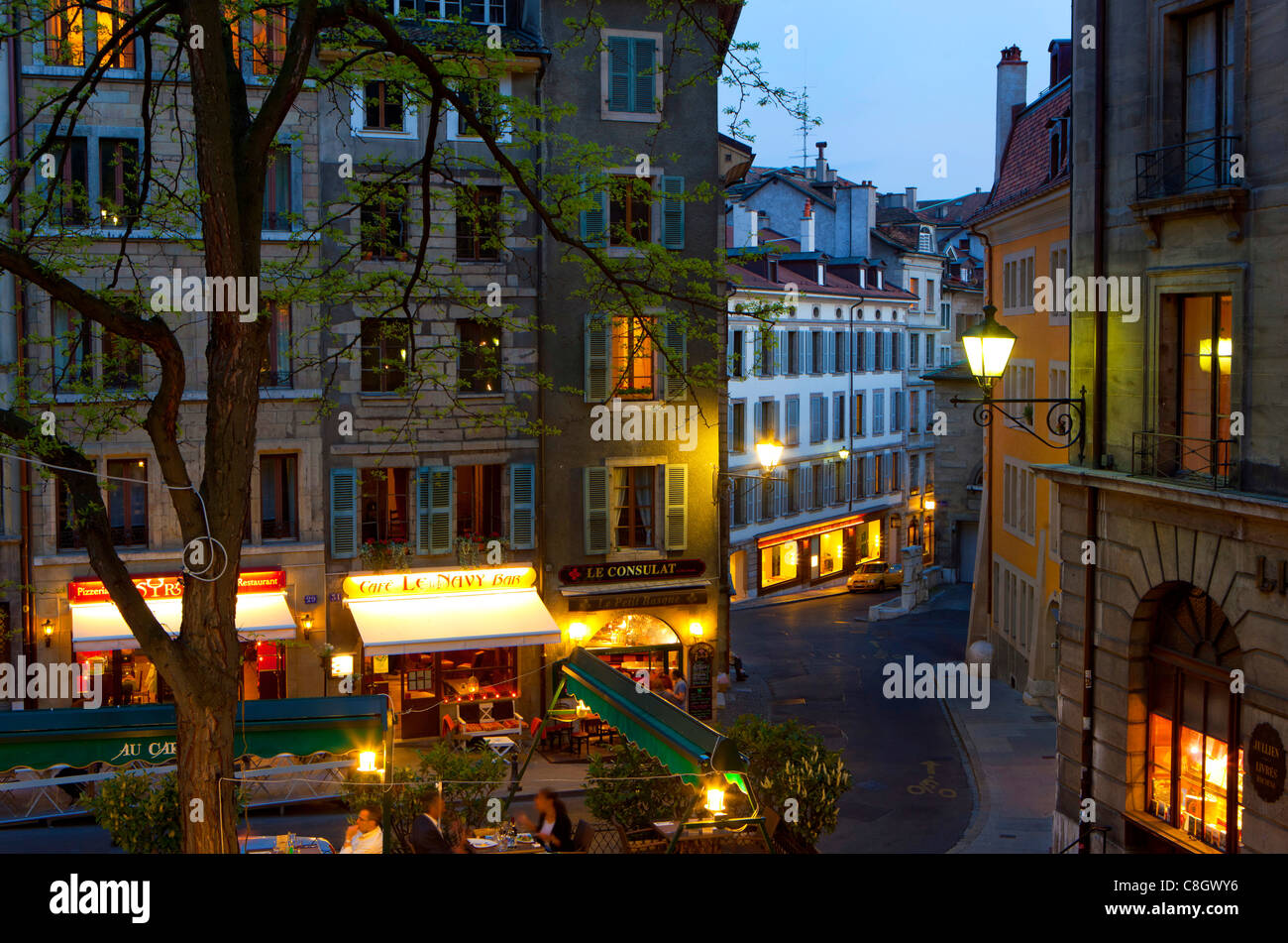 Geneva, Switzerland, Europe, canton Geneva, town, city, houses, homes