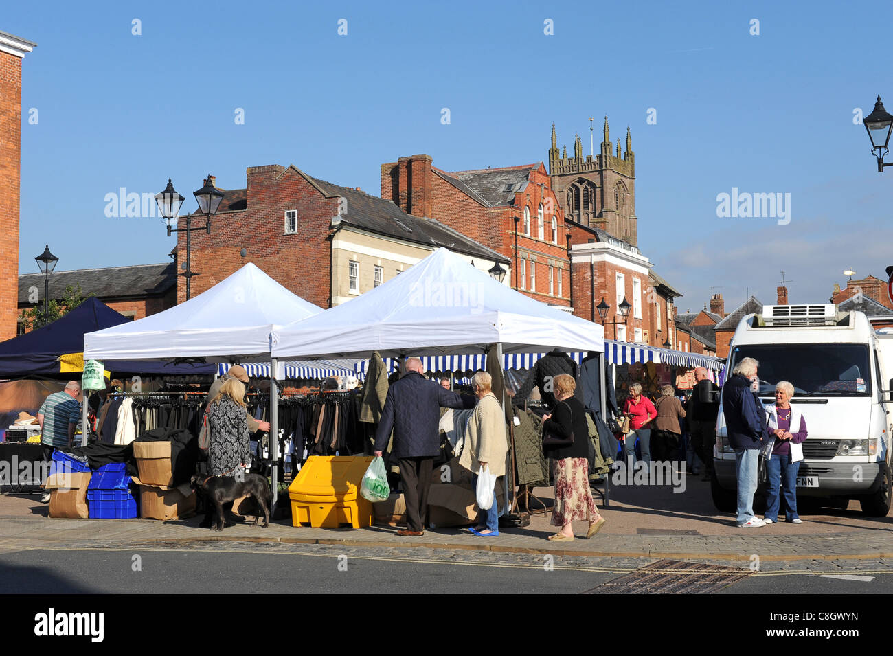 Ludlow market England Uk Stock Photo Alamy