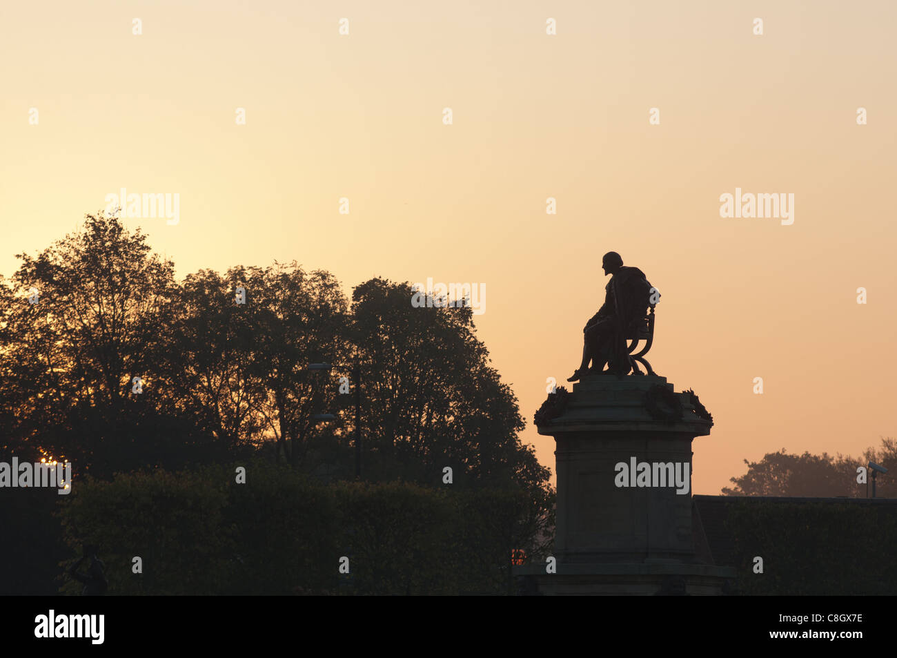Gower Memorial at dawn, Stratford-upon-Avon, UK Stock Photo
