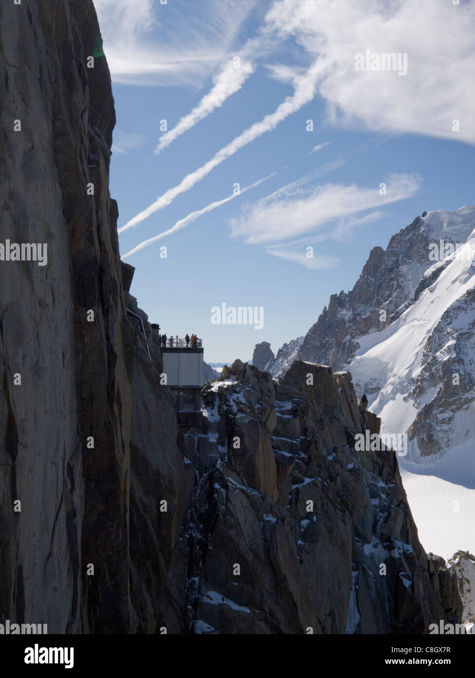 Aiguille du midi platform hi-res stock photography and images - Alamy