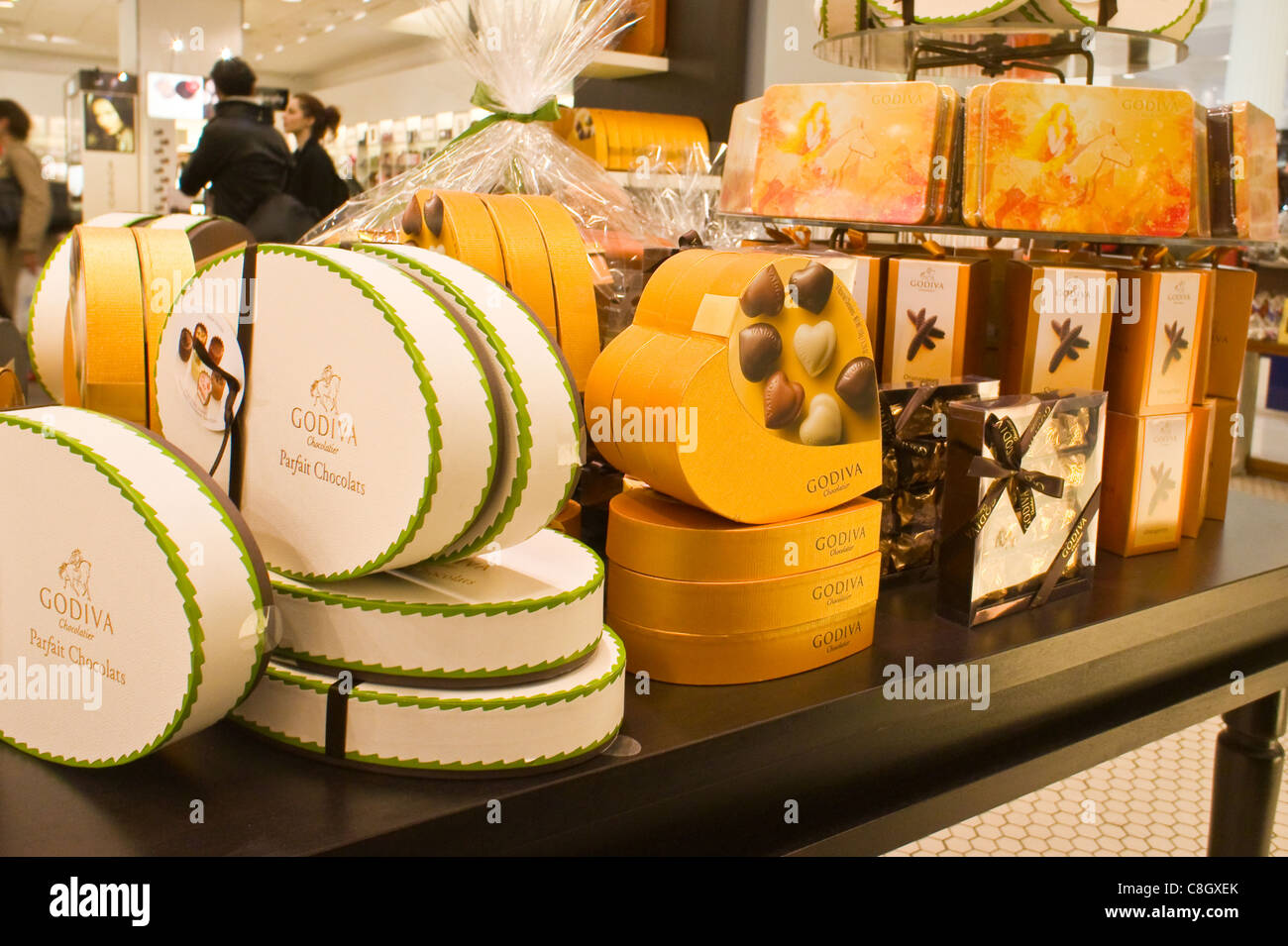 Godiva chocolates in Selfridges, London Stock Photo Alamy