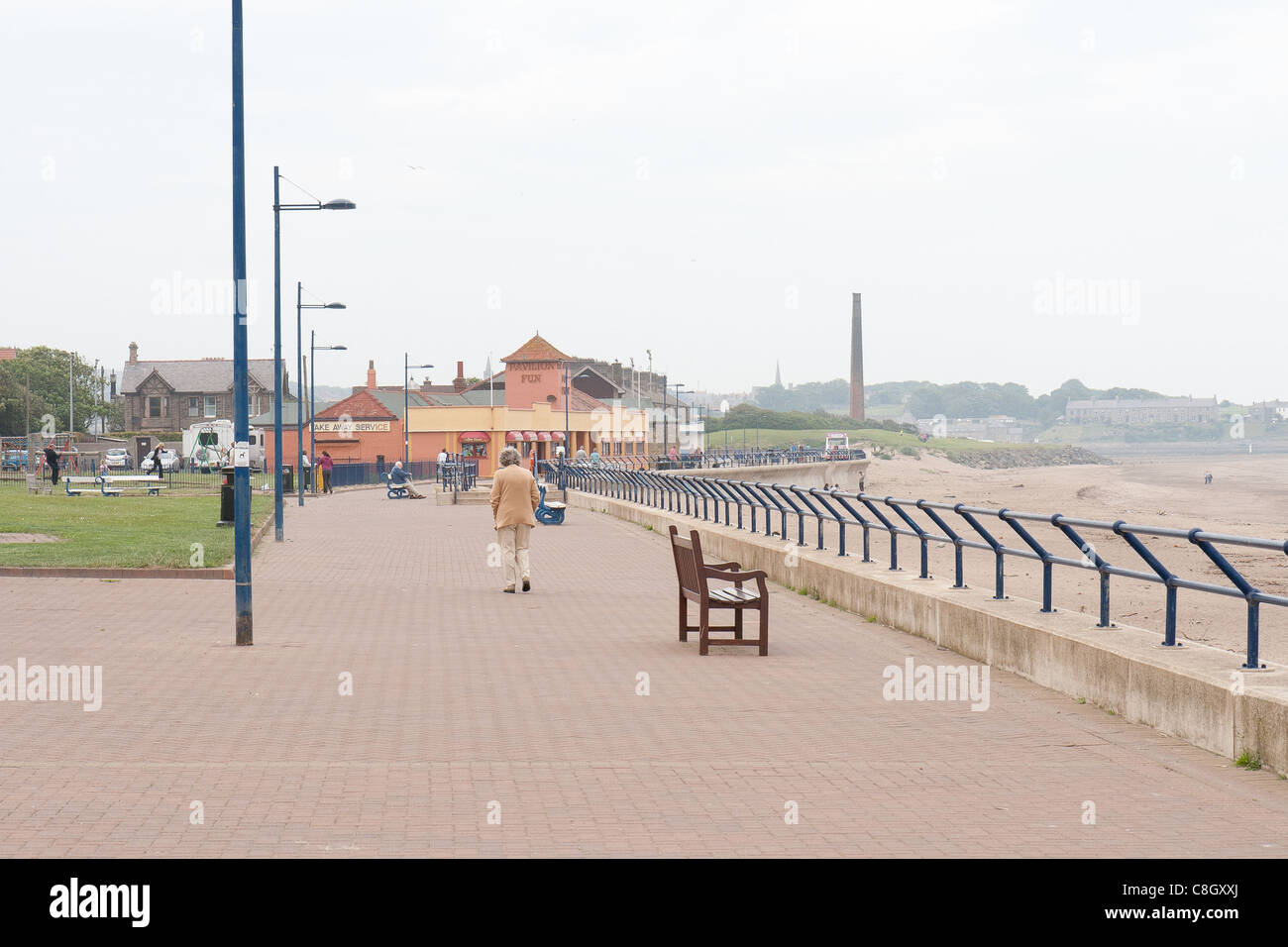 Lowry's Berwick upon Tweed - the sea front at Tweedmouth Stock Photo