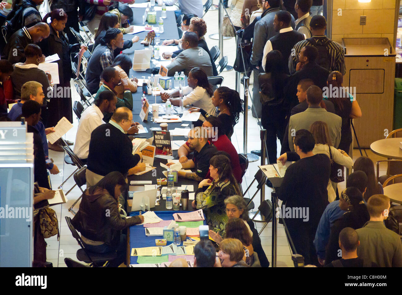 Frances roberts job fair holiday hires stock photography and images