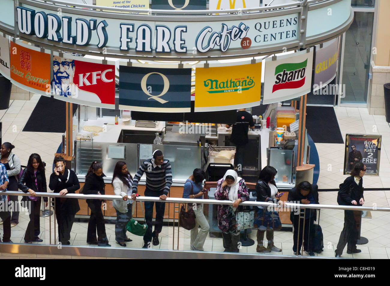 Job seekers attend a job fair in the borough of Queens in New York