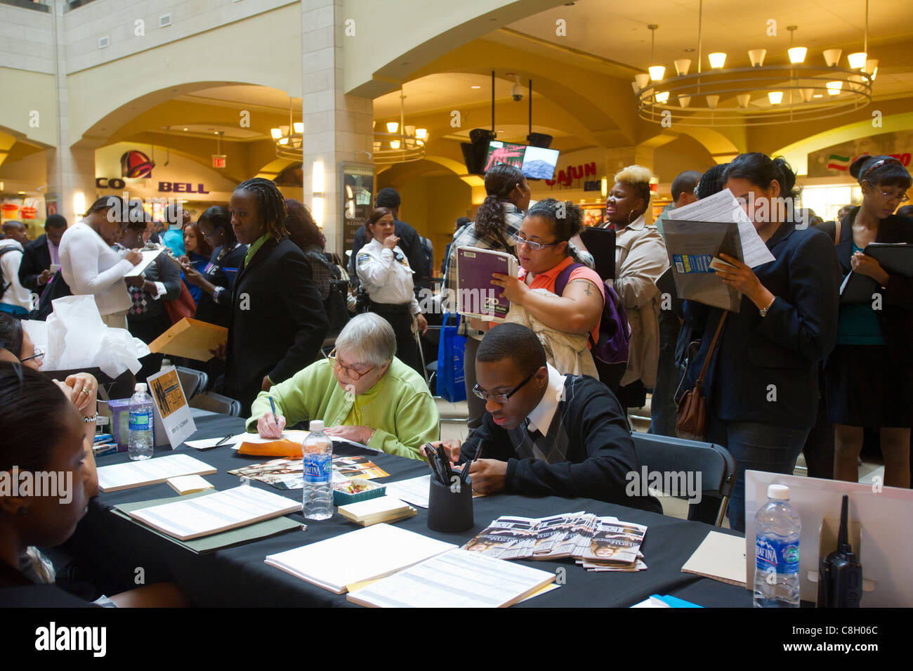 Retail store seasonal job interview hires stock photography and images