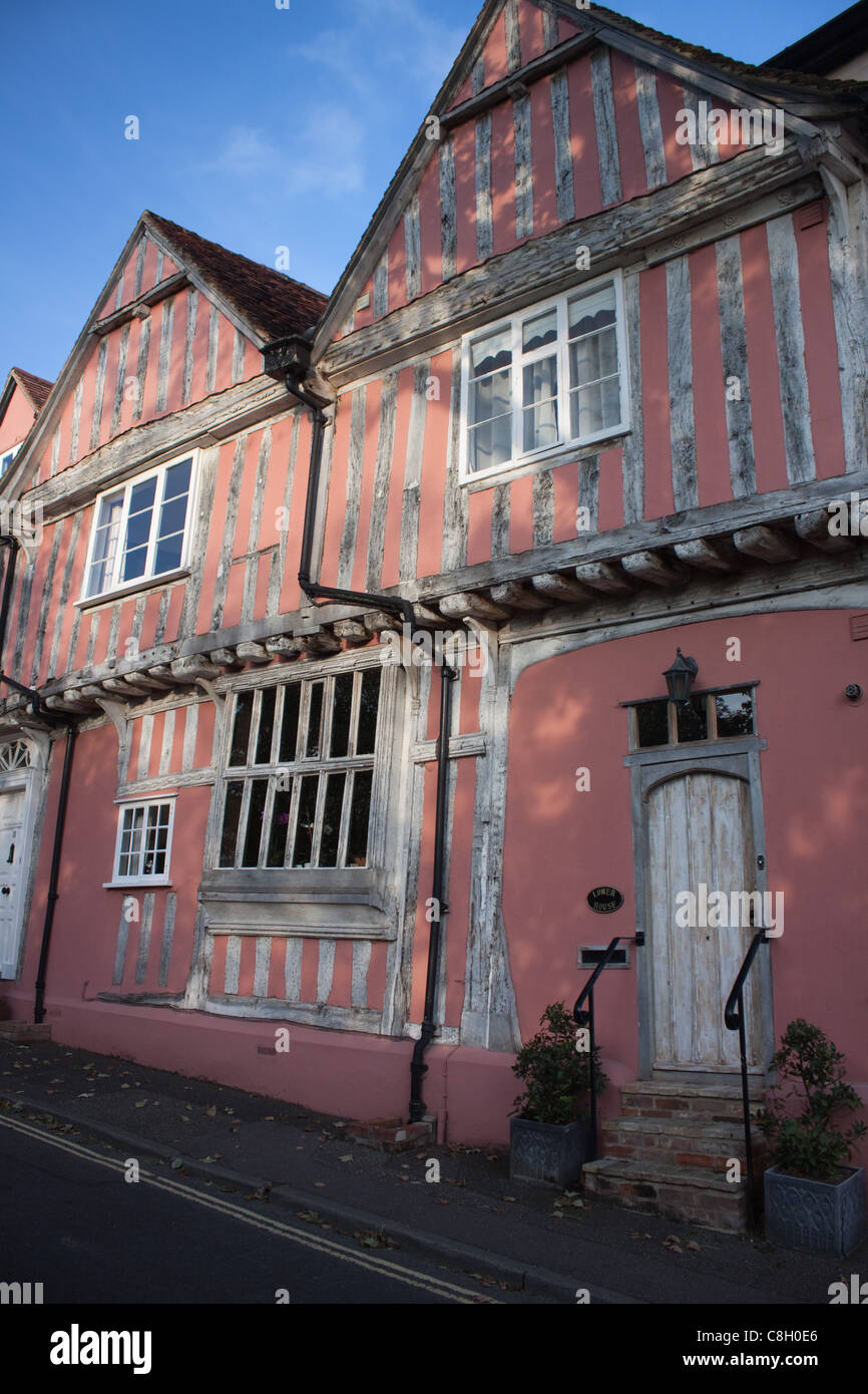 Old village cottages at Lavenham, Suffolk Stock Photo Alamy