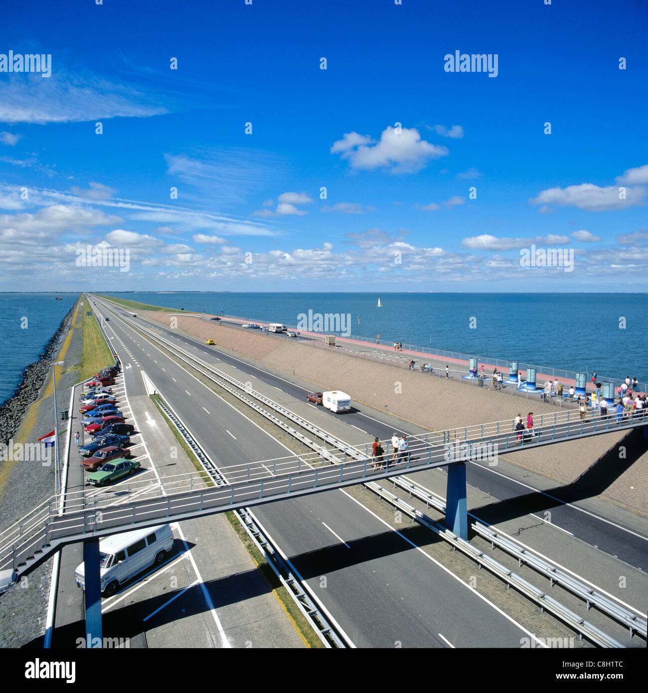 Netherlands, Holland, Europe, NoordHolland, Afsluitdijk, causeway