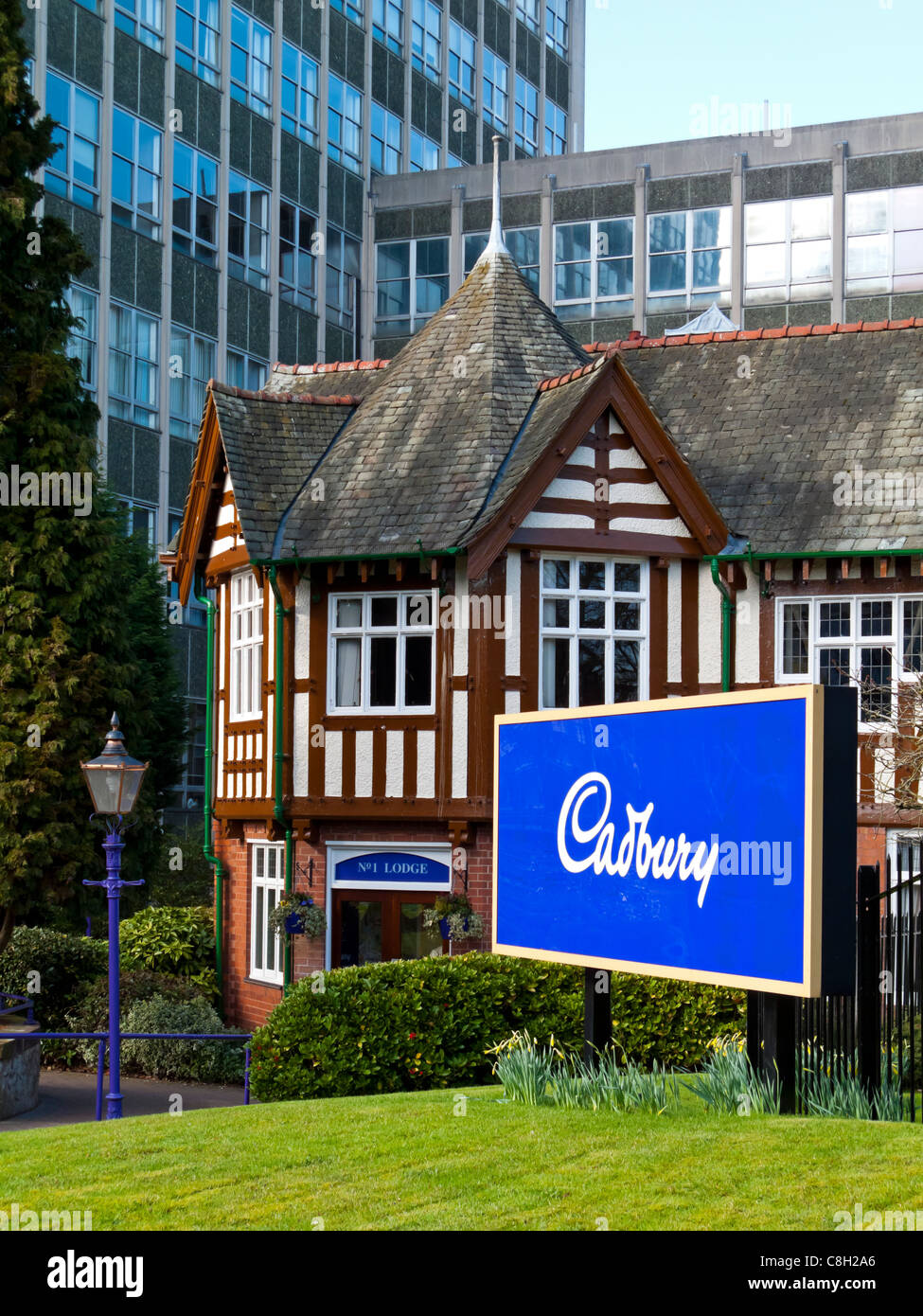 Cadbury's chocolate factory and offices in Bournville Birmingham