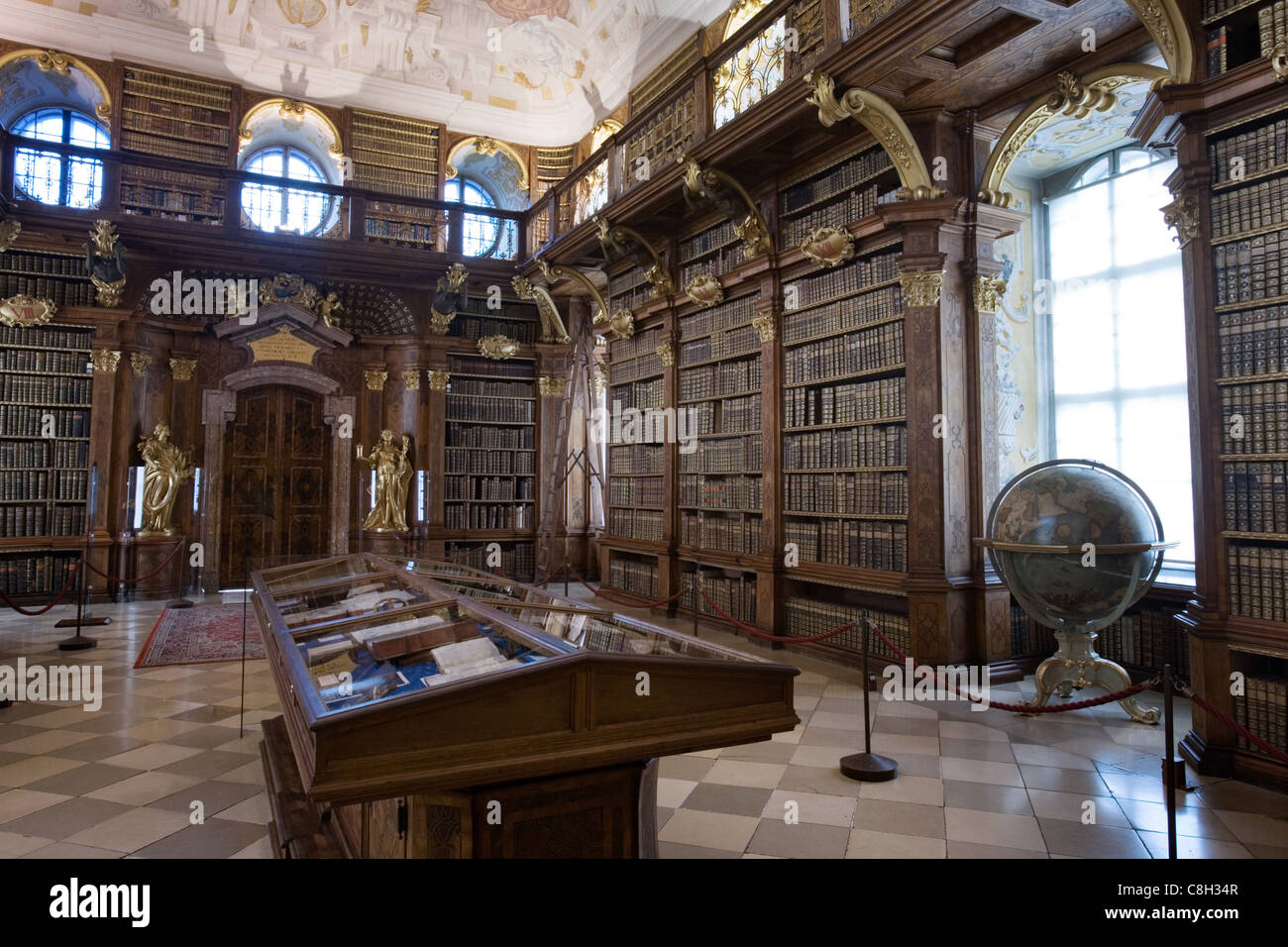 Melk Abbey Library, Austria Stock Photo - Alamy