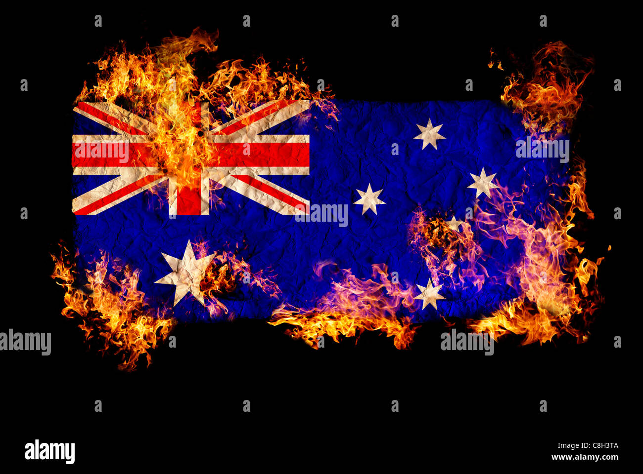 national-symbols-and-flag-australia-stock-photo-alamy