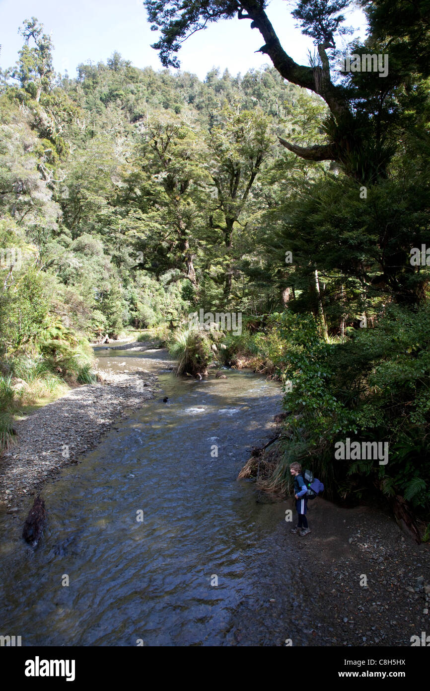 Tramping in New Zealand Stock Photo Alamy