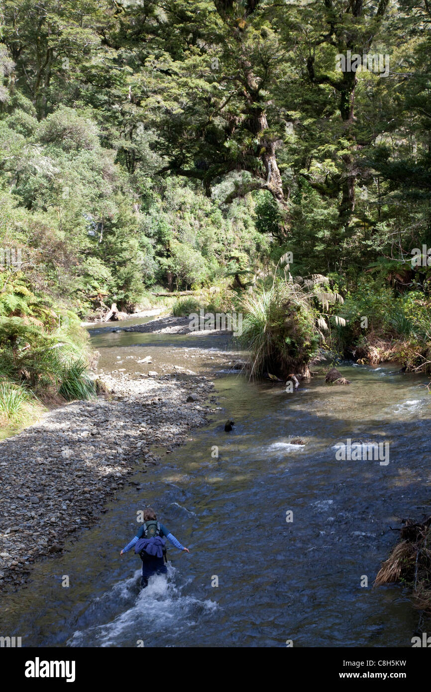 Tramping in New Zealand Stock Photo Alamy