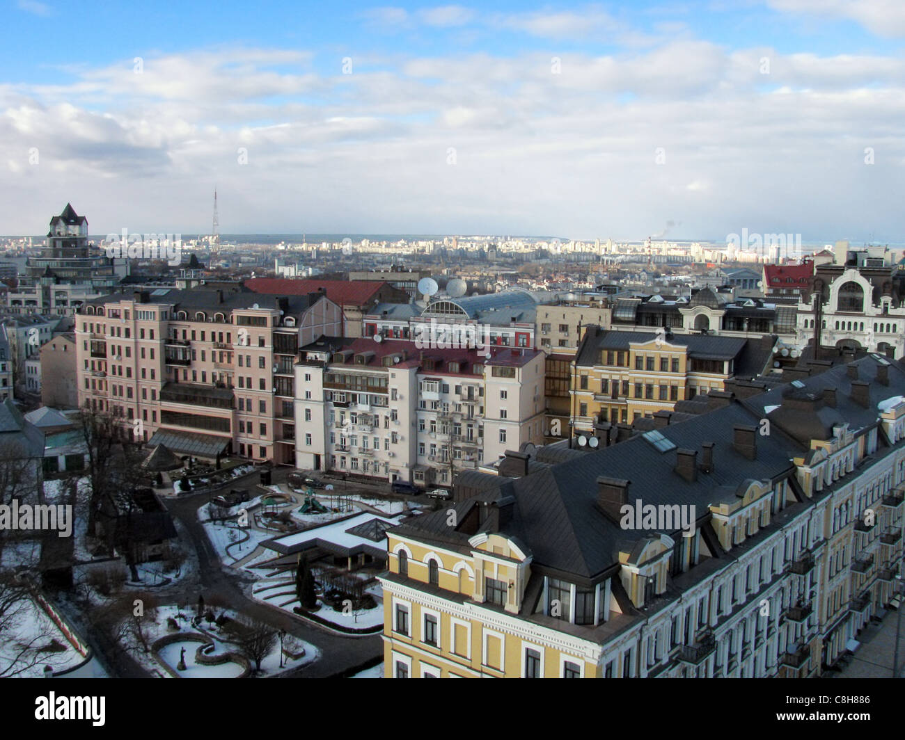 Kiev at winter Stock Photo