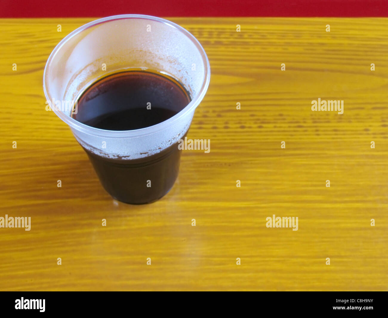 Coffee in a plastic glass Stock Photo - Alamy