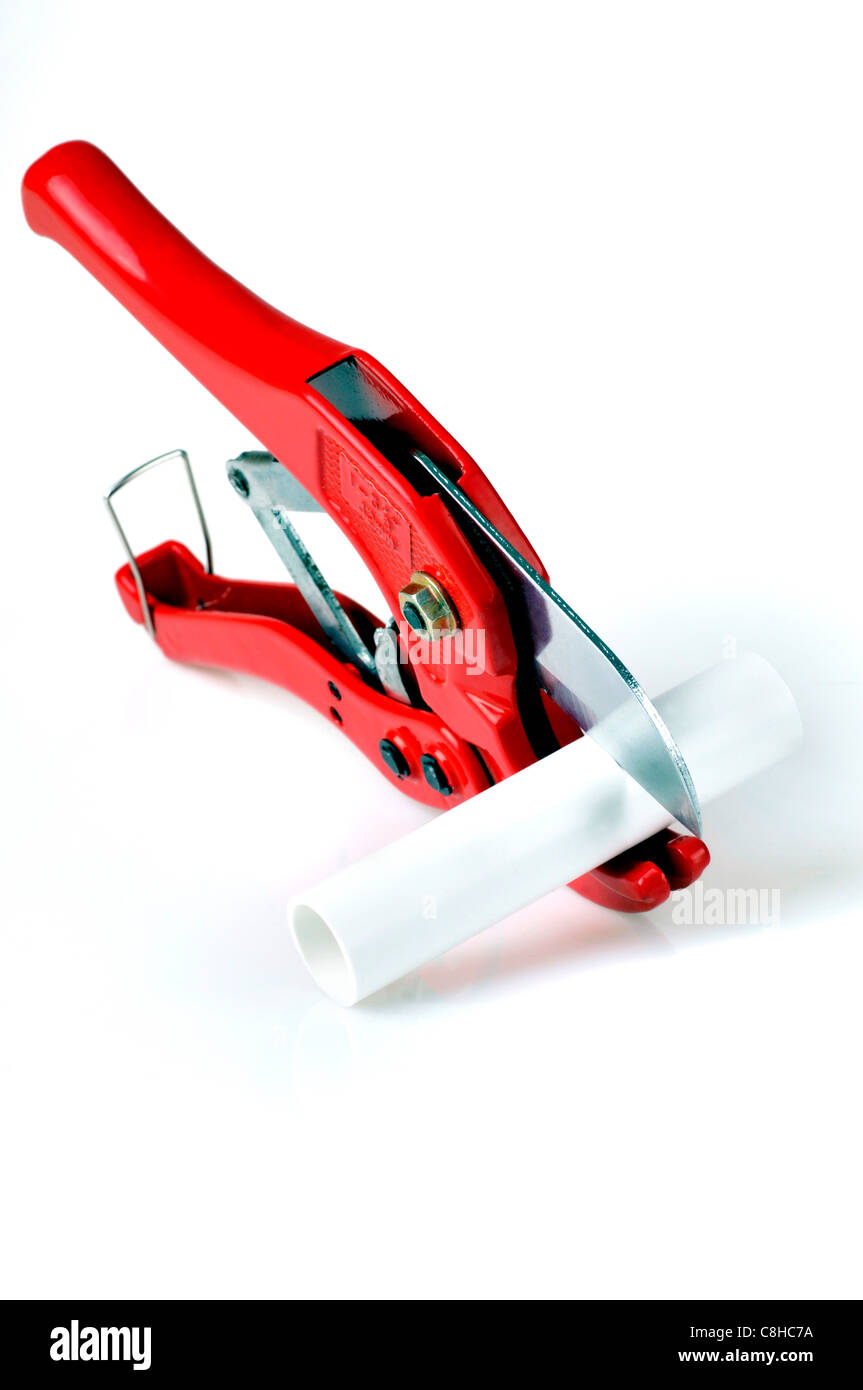 PVC clippers on white background Stock Photo