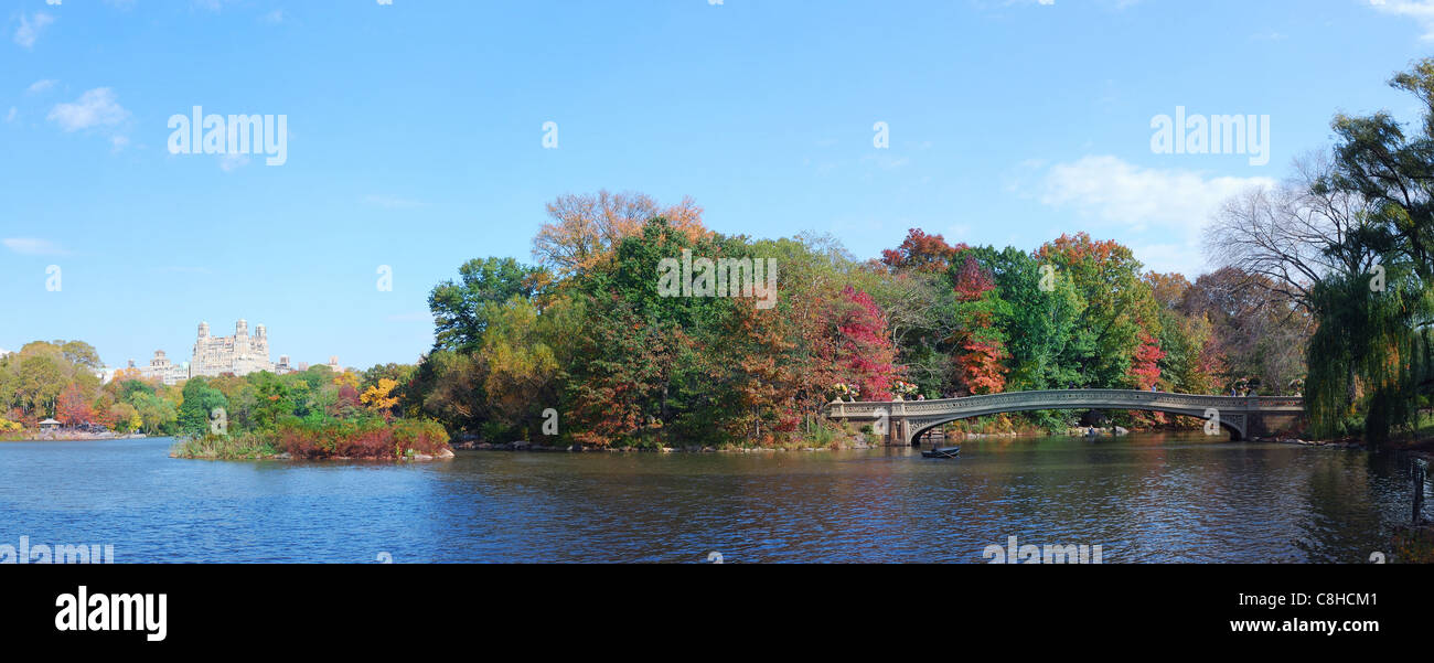 New York City Central Park panorama view in Autumn Stock Photo - Alamy