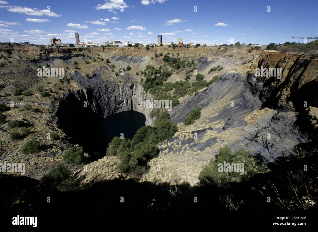 Kimberley Mine Mine Big Hole Kimberley South Africa Africa Stock