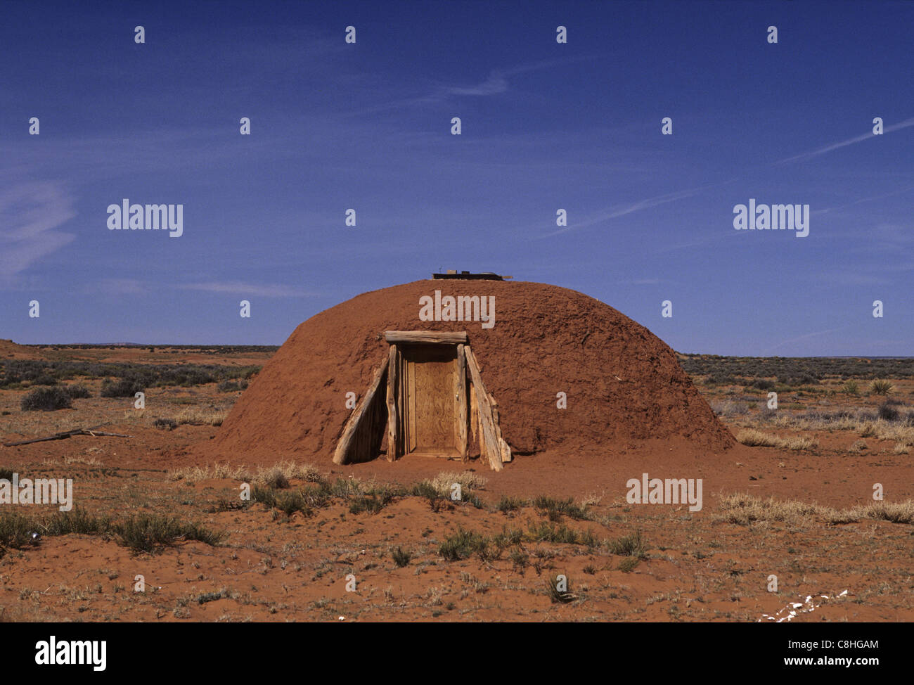 Hog, Navajo, house, native indians, round Monument, Valley, Utah, Arizona, USA, United States