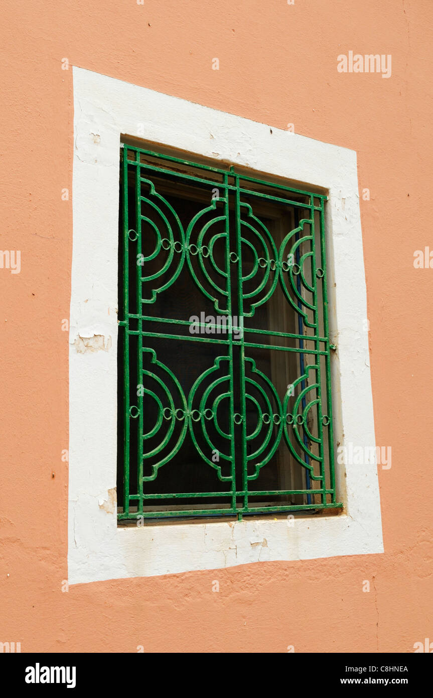 A Window in The Village of Adai, near Tafraoute, Souss-Massa-Draa Region, Morocco Stock Photo