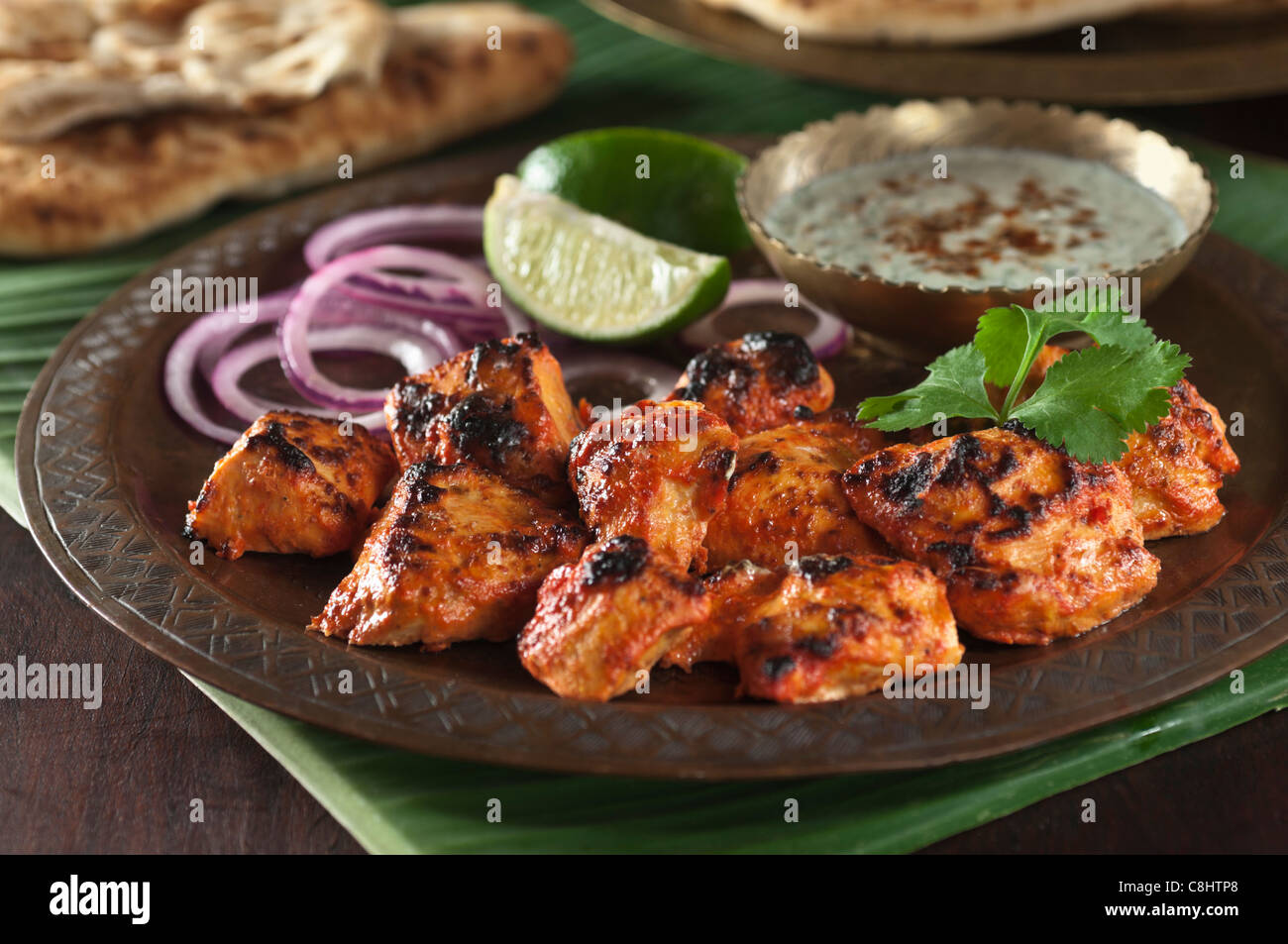 Chicken tikka India Food Stock Photo - Alamy