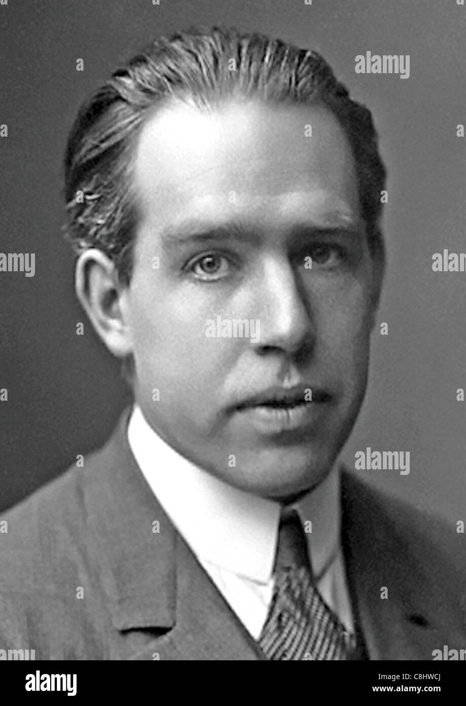 NIELS BOHR (1885-1962) Danish physicist  who worked on the first atomic bomb project Stock Photo