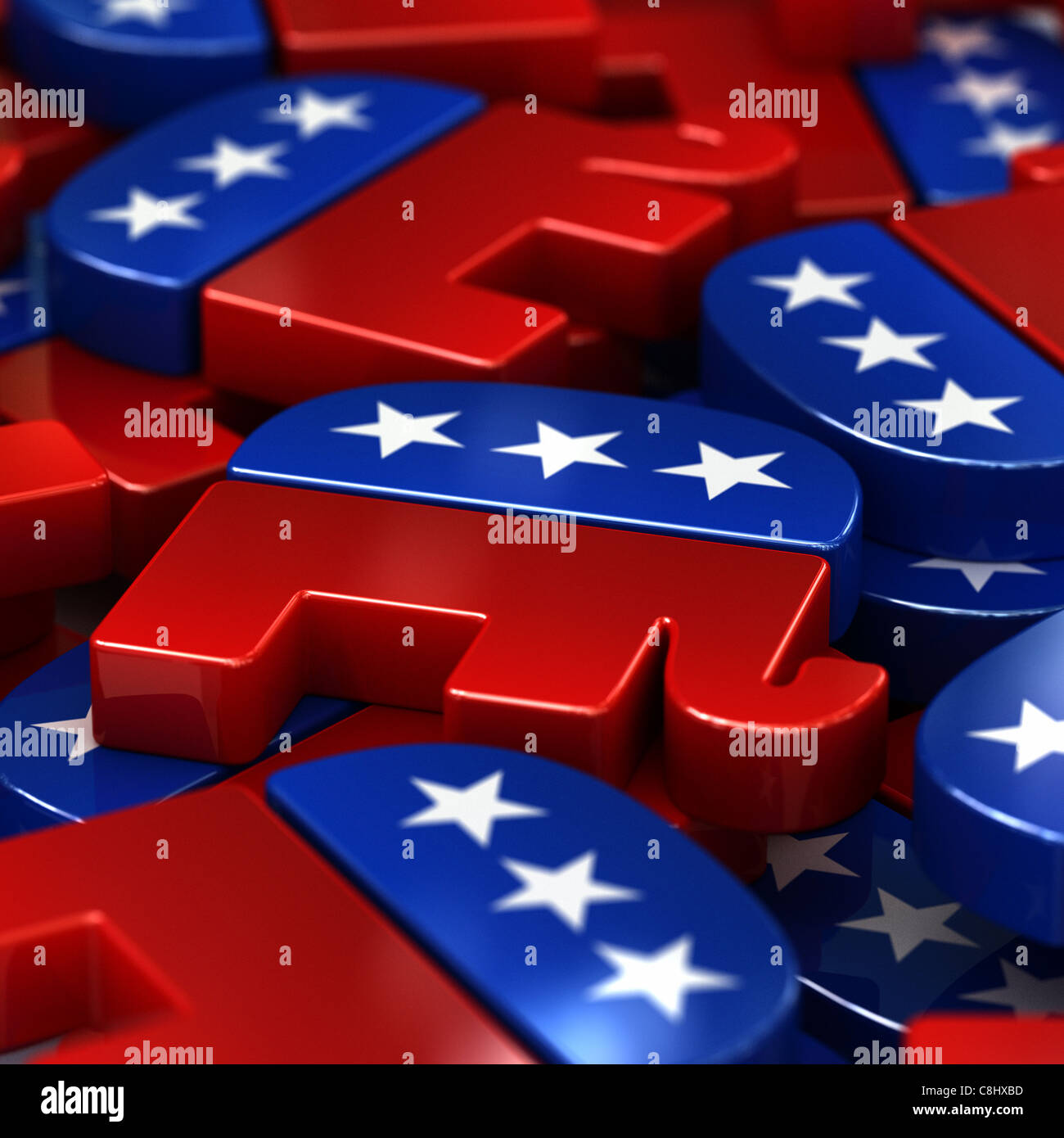 American republican party logos Stock Photo