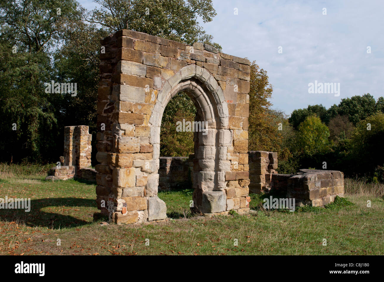 Alvecote Priory ruins, Warwickshire, UK Stock Photo Alamy