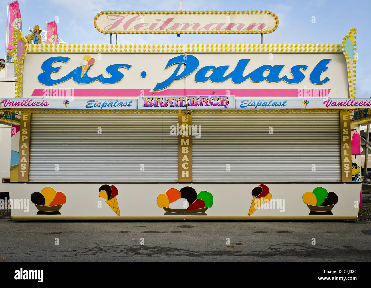 Ice Cream Stall Germany Stock Photo Alamy