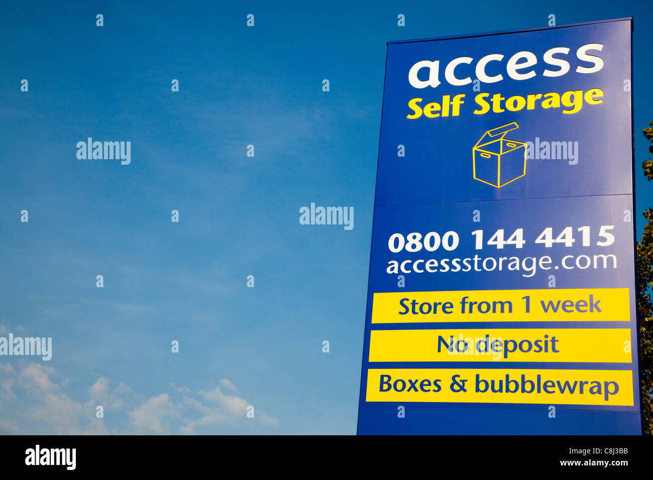 Sign, Access Self Storage, Orpington, Kent, UK Stock Photo Alamy