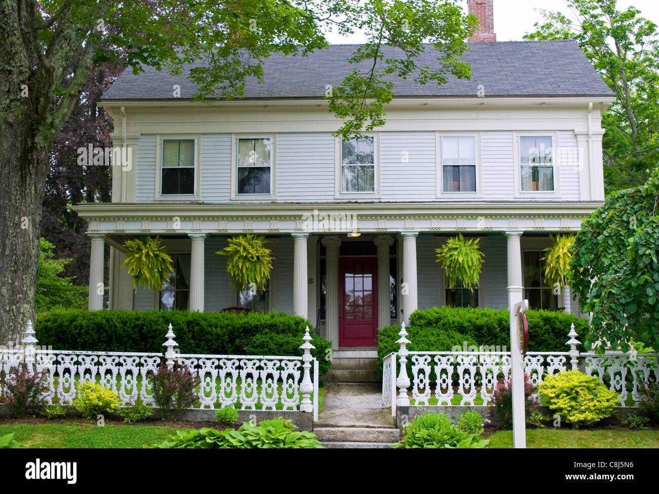 House Camden Maine Stock Photo Alamy