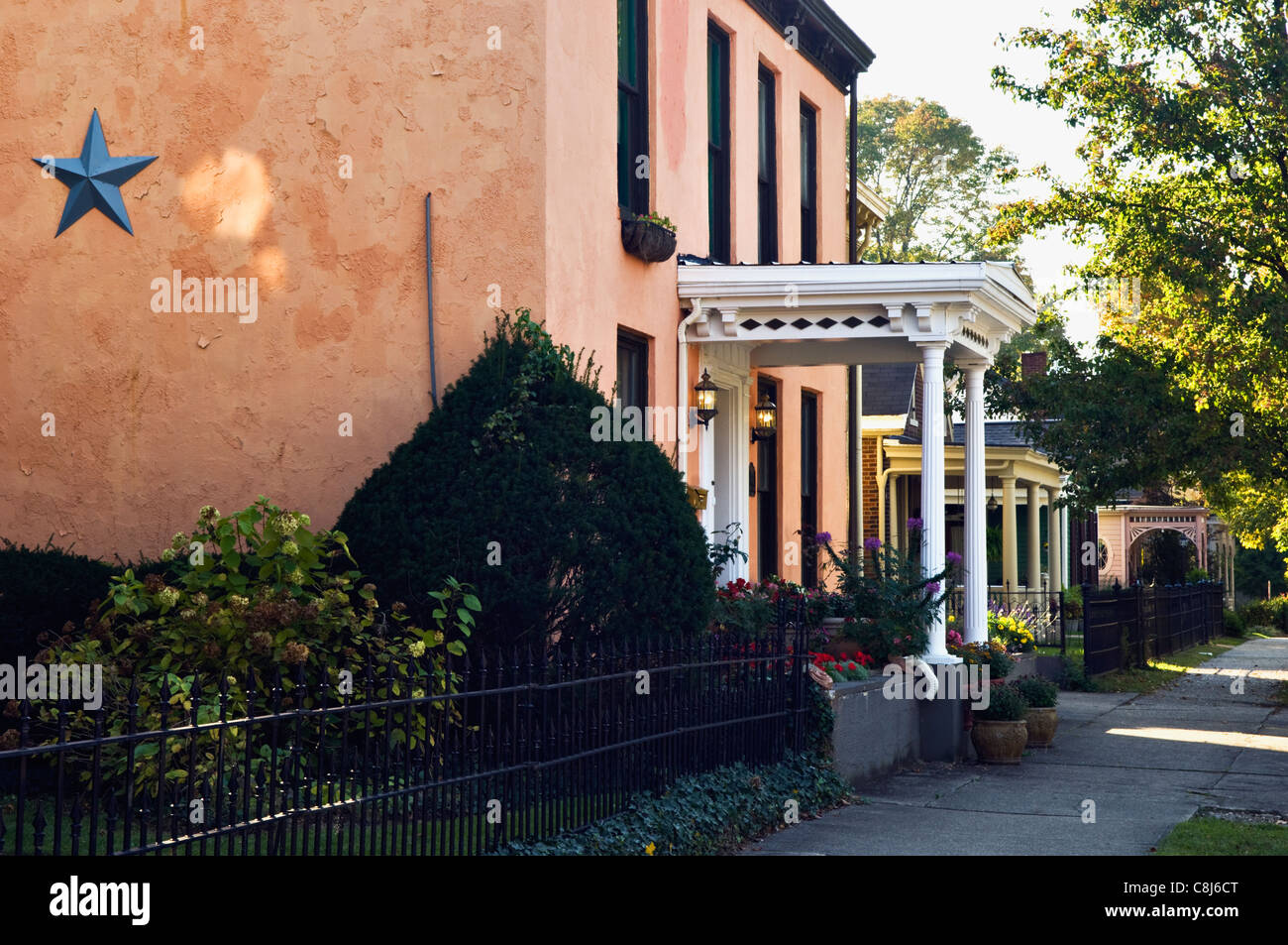 Residential Homes on Street in Madison, Indiana Stock Photo Alamy