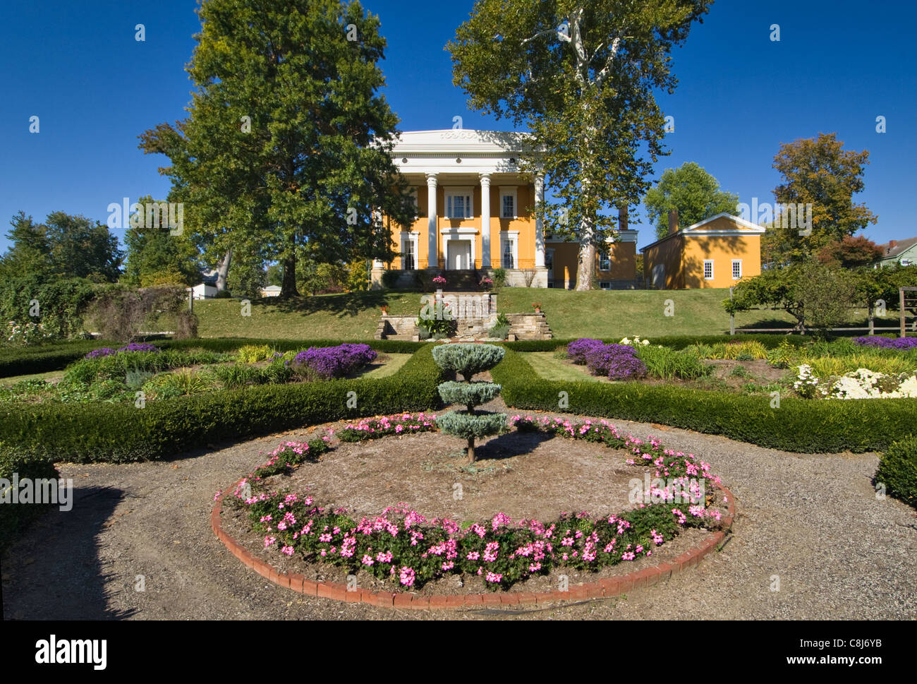Lanier Mansion and Gardens in Madison, Indiana Stock Photo Alamy