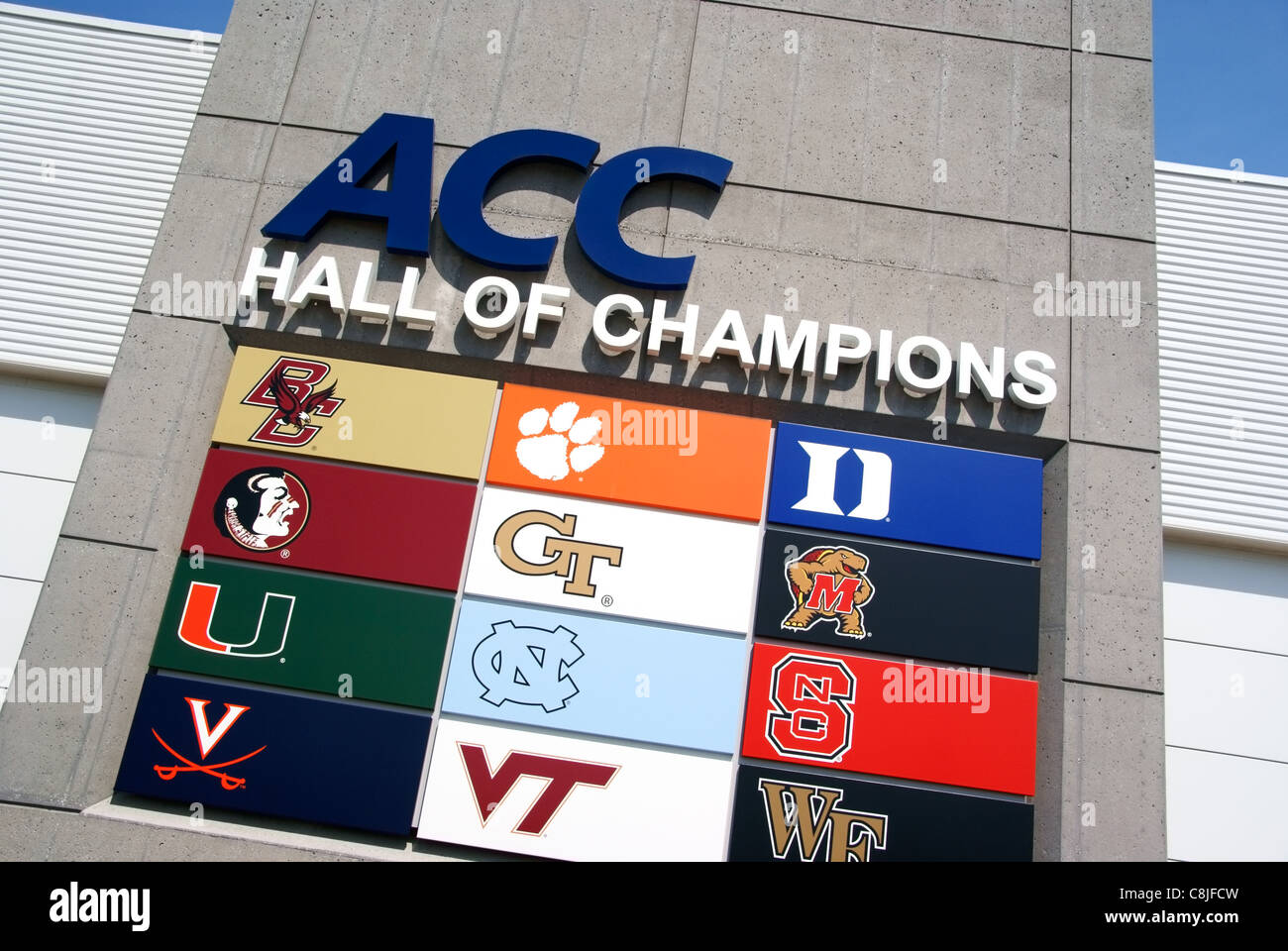 ACC Hall of Champions, Greensboro, NC, North Carolina Stock Photo