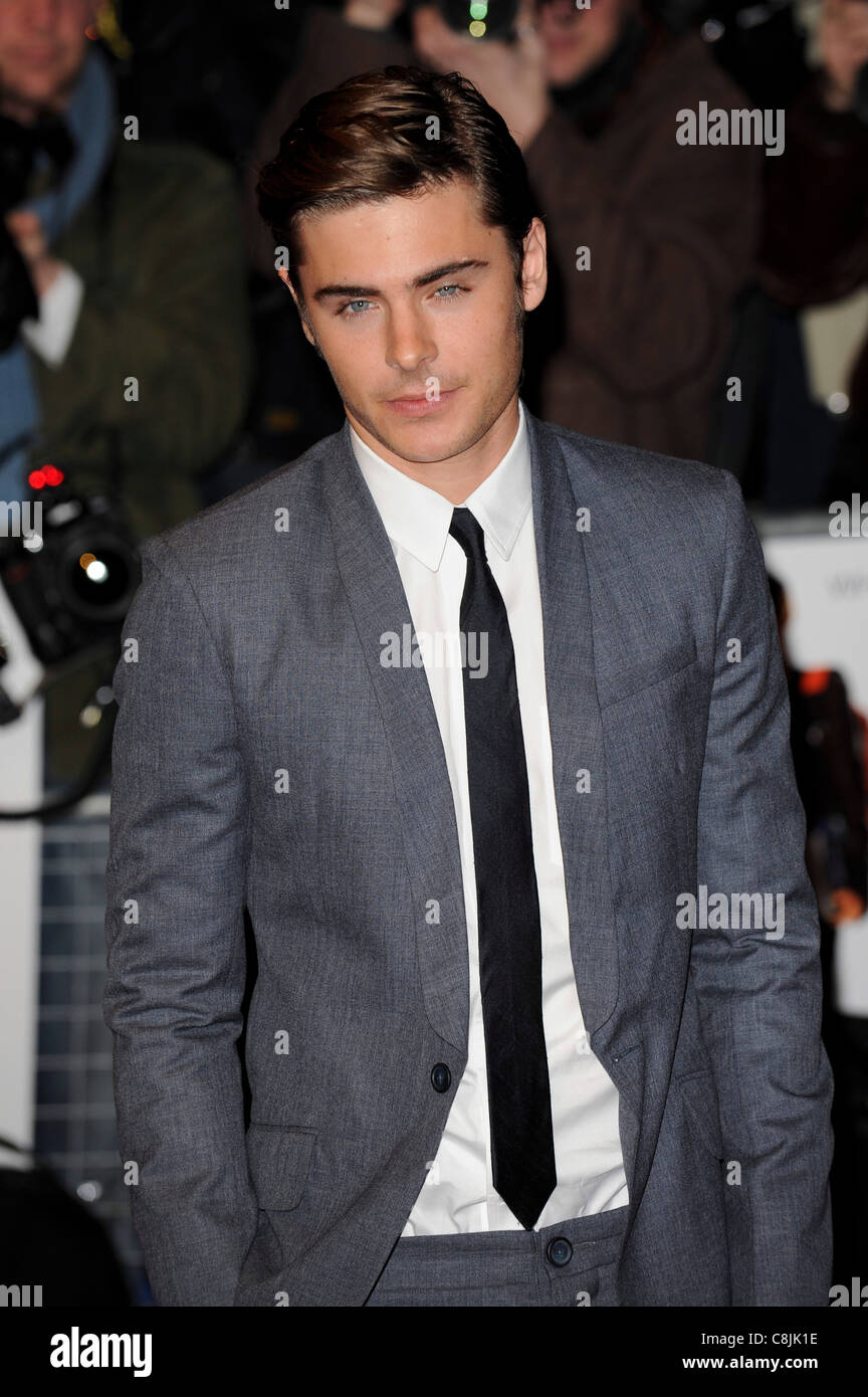 Zac Efron arrives for the UK premiere of '17 Again' at Leicester Square, London, 26th March 2009. Stock Photo