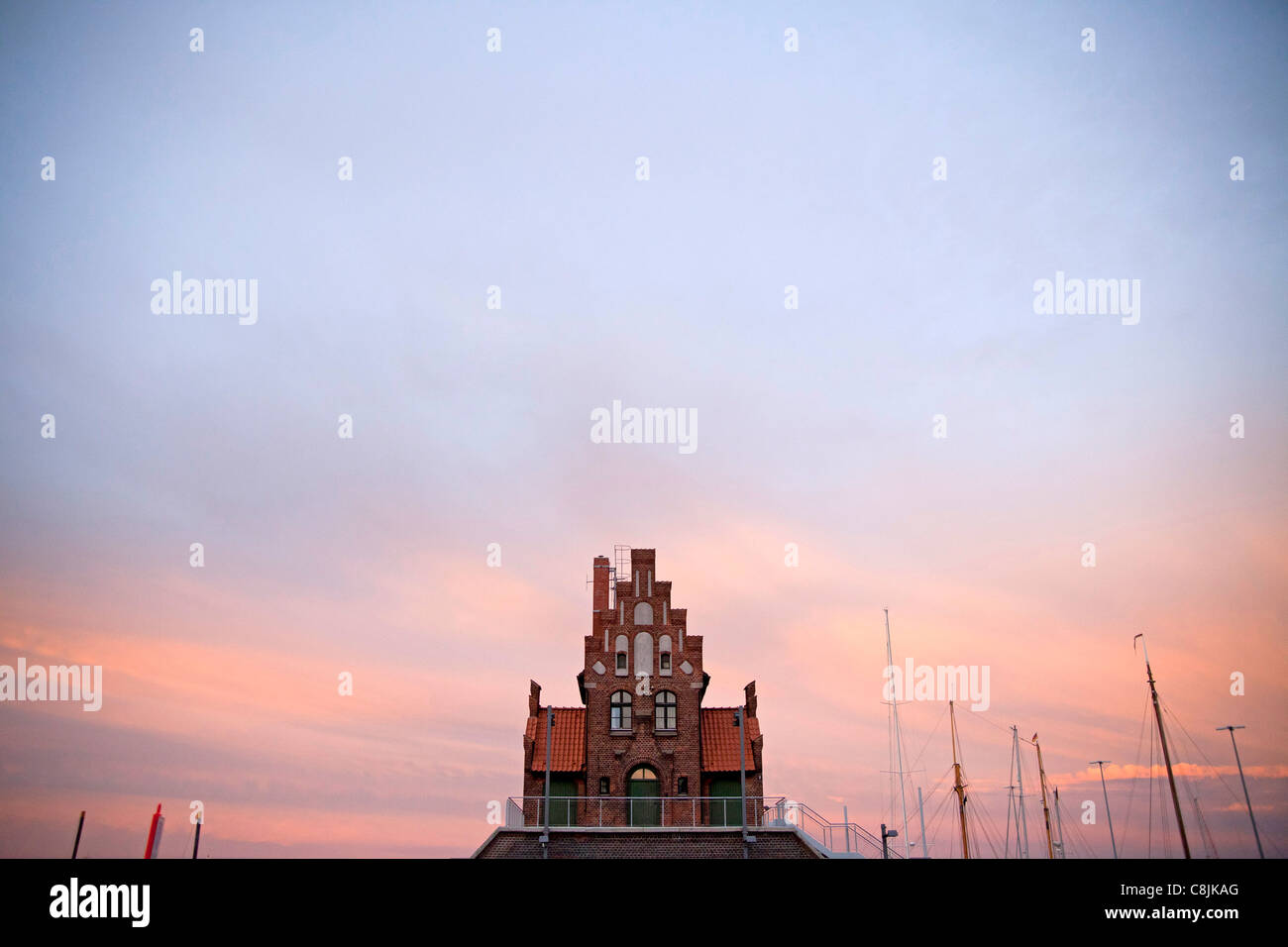 building of the Maritime pilots in the Hanseatic City of Stralsund, Mecklenburg-Vorpommern, Germany Stock Photo
