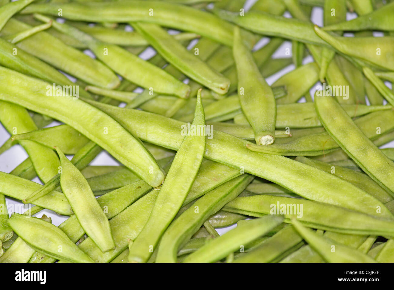 Cyamopsis tetragonolobus L, Guar vegetable Stock Photo