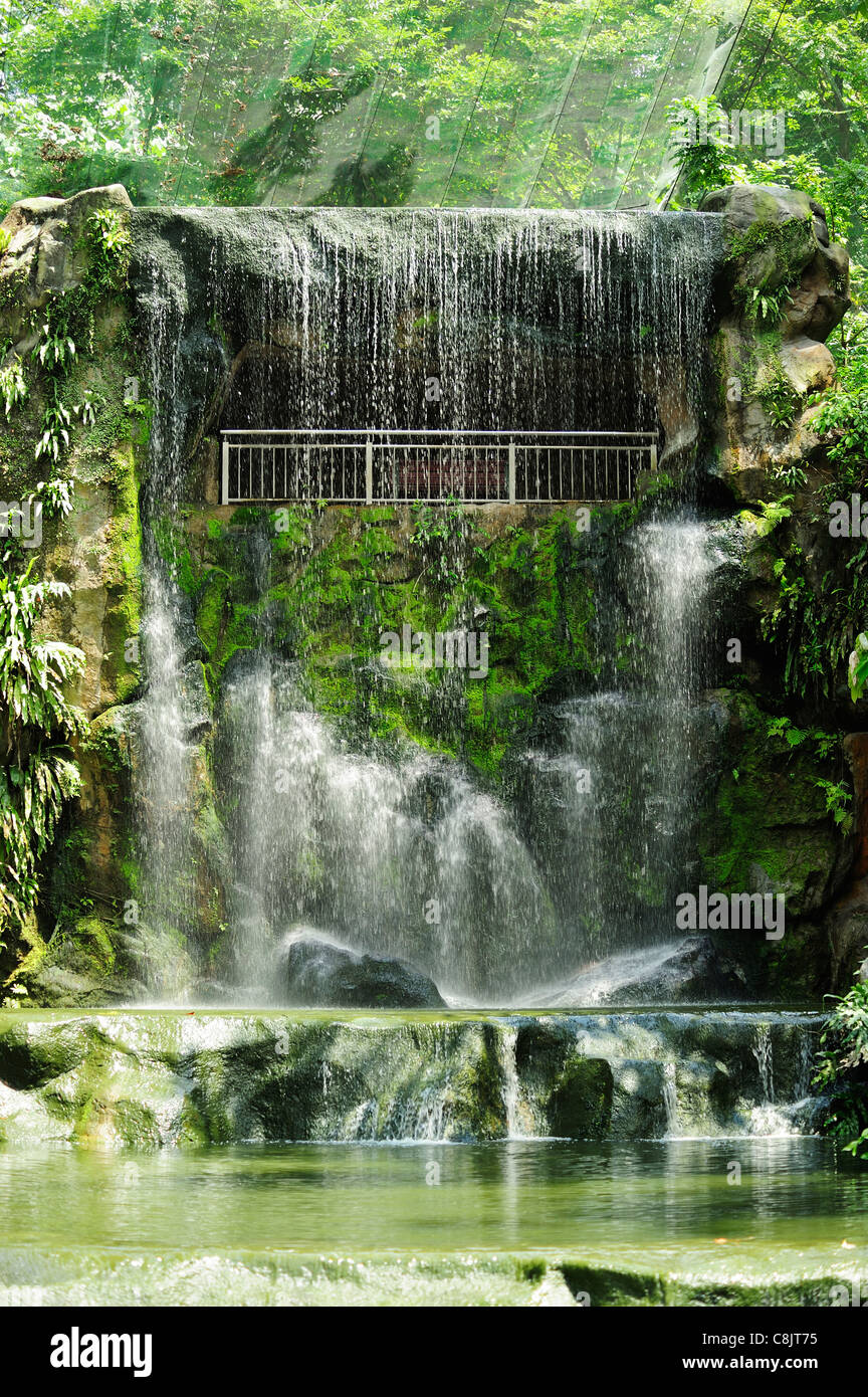 Waterfall Within The Bird Park At Lake Gardens Taman Tasik Perdana Kuala Lumpur Malaysia Stock Photo Alamy