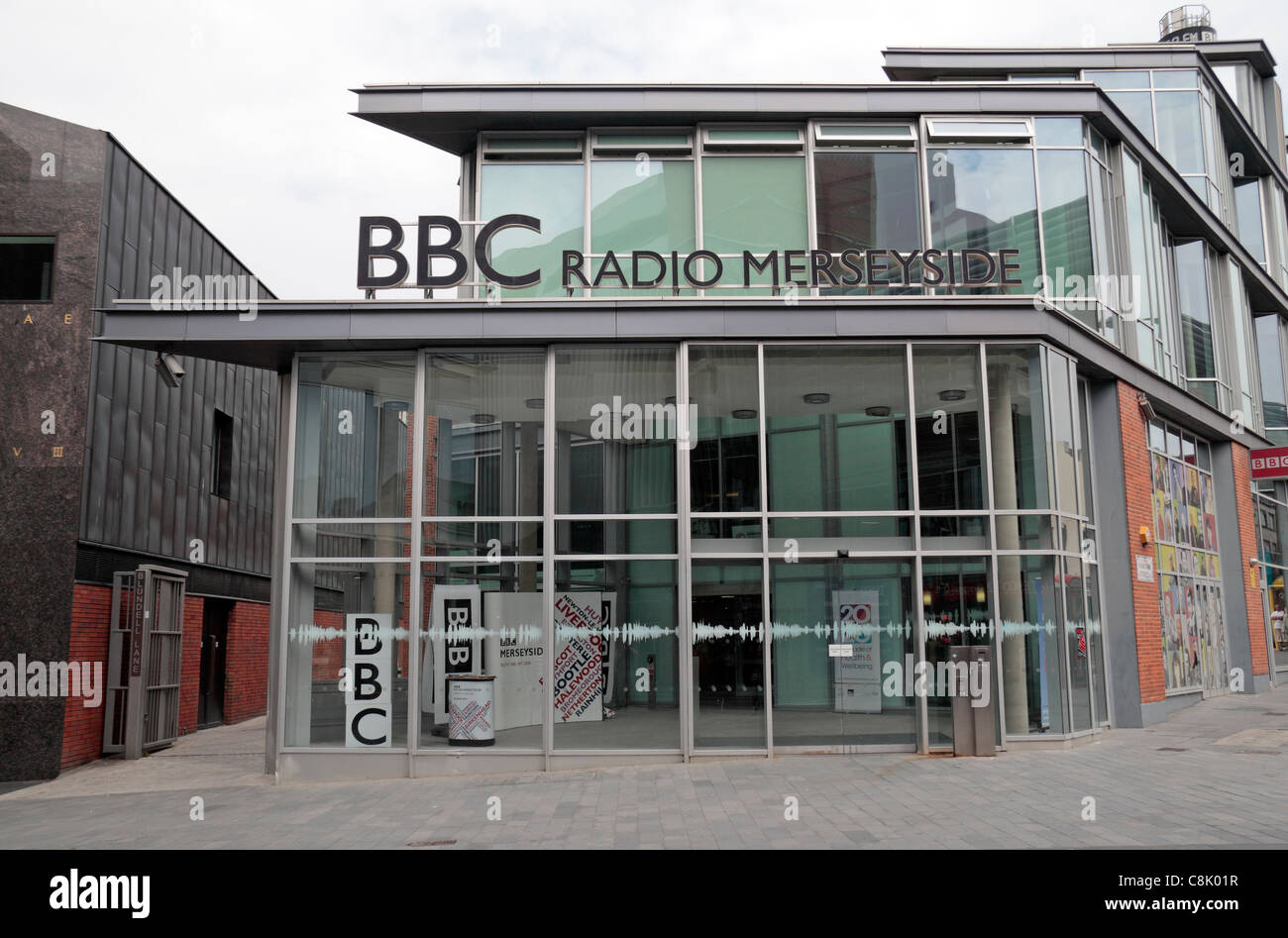 Main entrance to BBC Radio Merseyside, BBC Local Radio, College Lane,  Merseyside, UK Stock Photo - Alamy