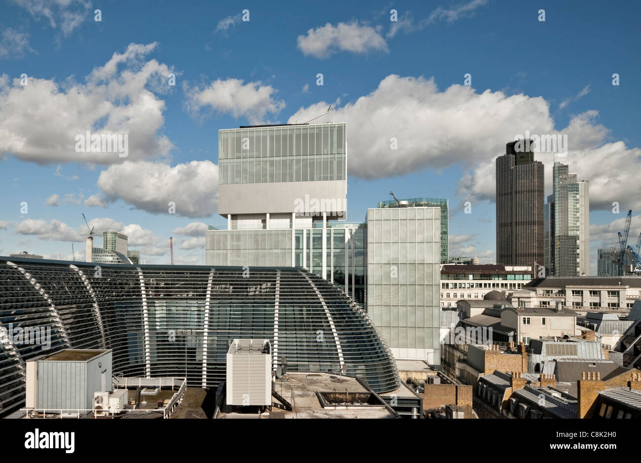 London skyline with Rothchild's offices designed by architect Rem