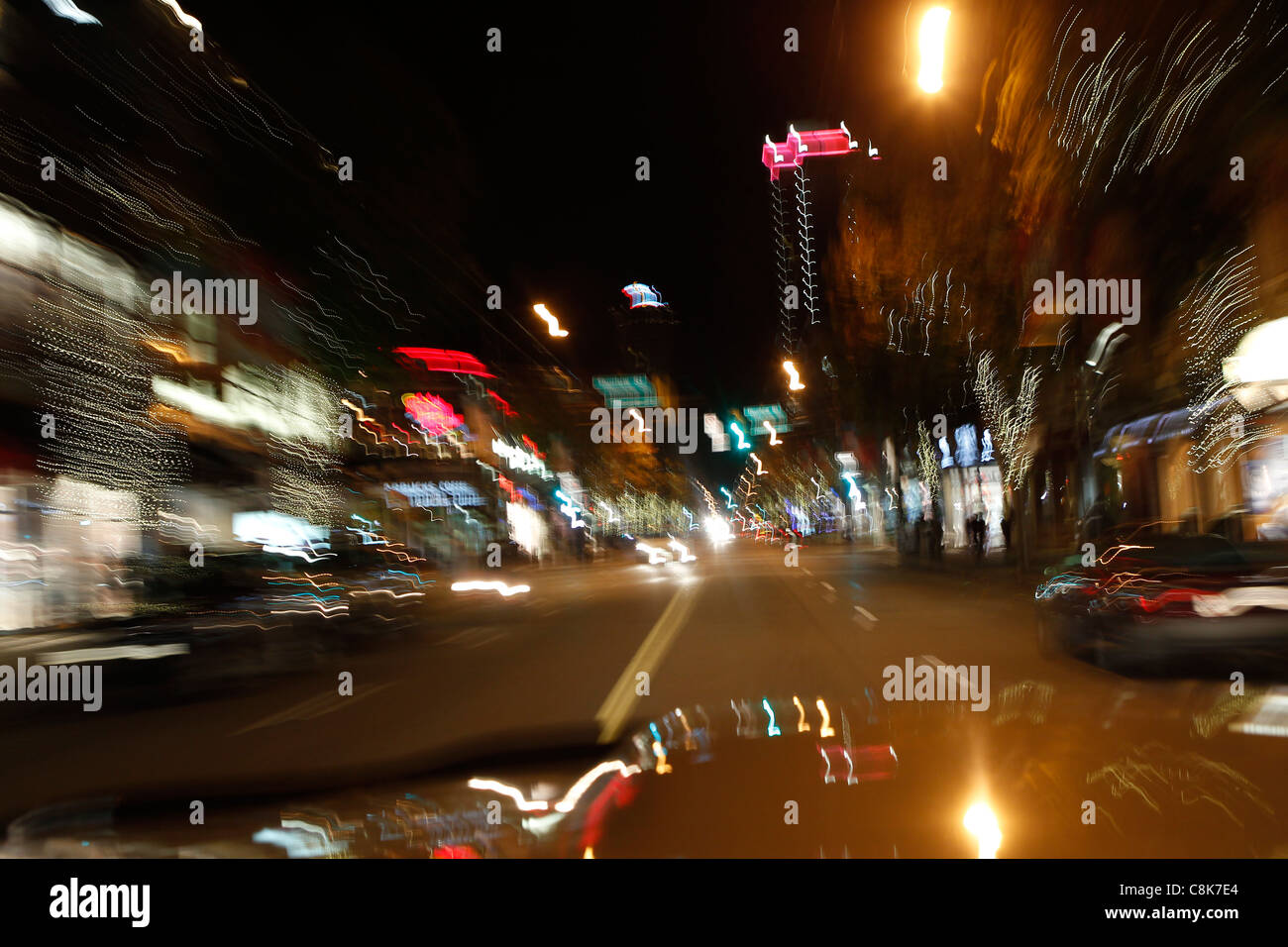 Blurry lights movement hires stock photography and images Alamy