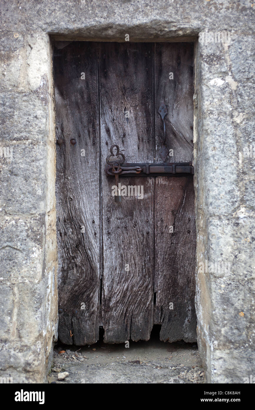 Door to The Old Village Lock Up Wheatley Stock Photo - Alamy