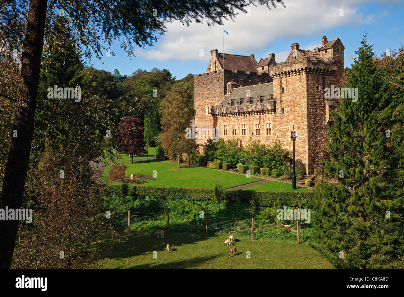Dean Castle, Dean estate, Kilmarnock, Ayrshire, Scotland, UK, Great