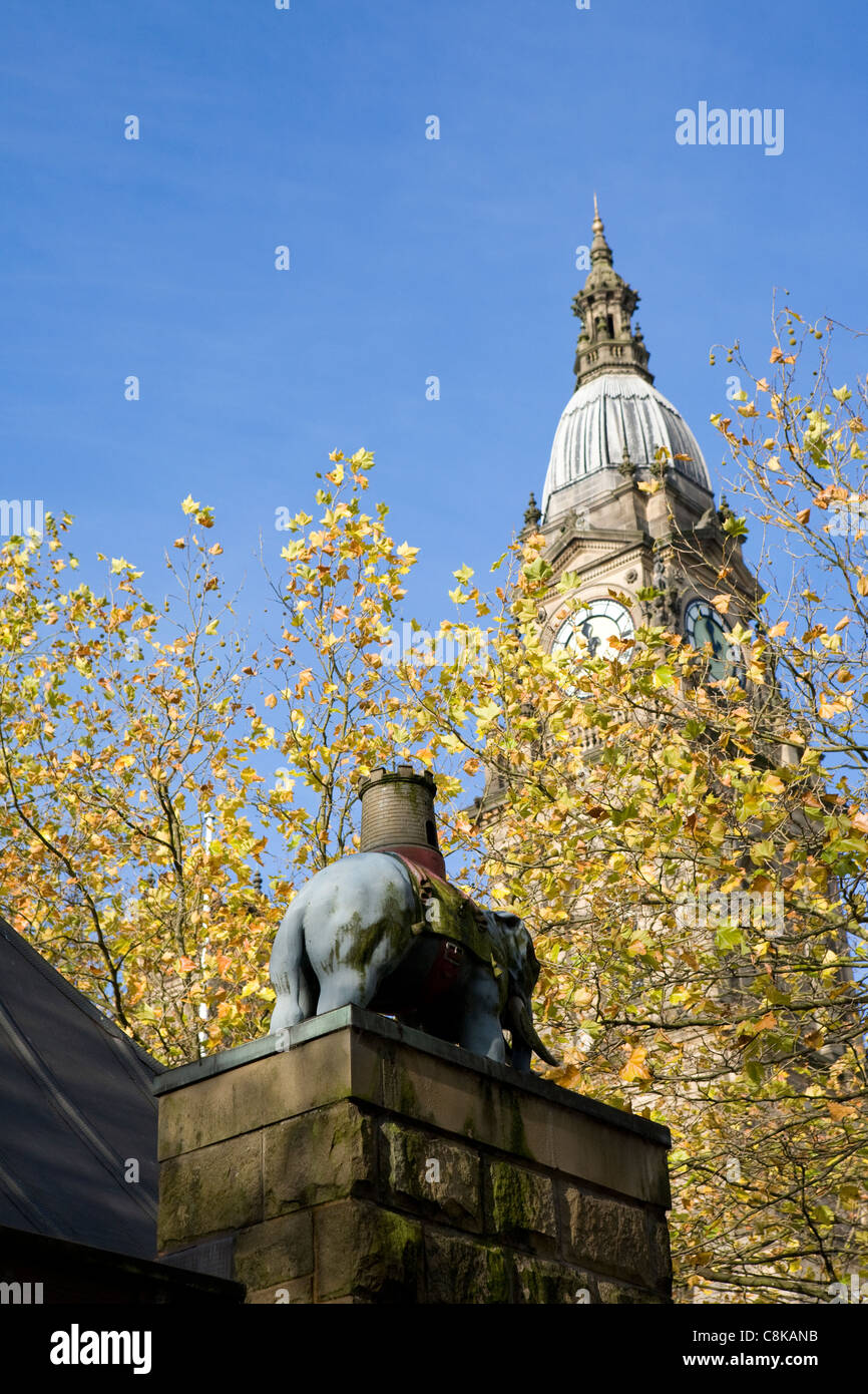 The Albert Halls also known as Bolton Town Hall, Victoria Square, Bolton, Lancashire, UK Stock Photo