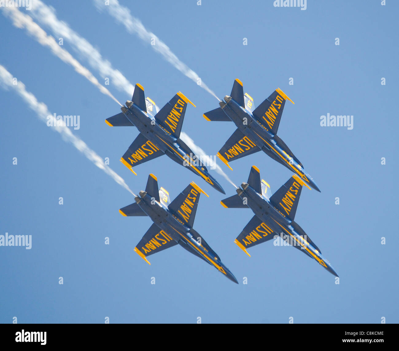 Blue Angels Display Team US Navy Stock Photo
