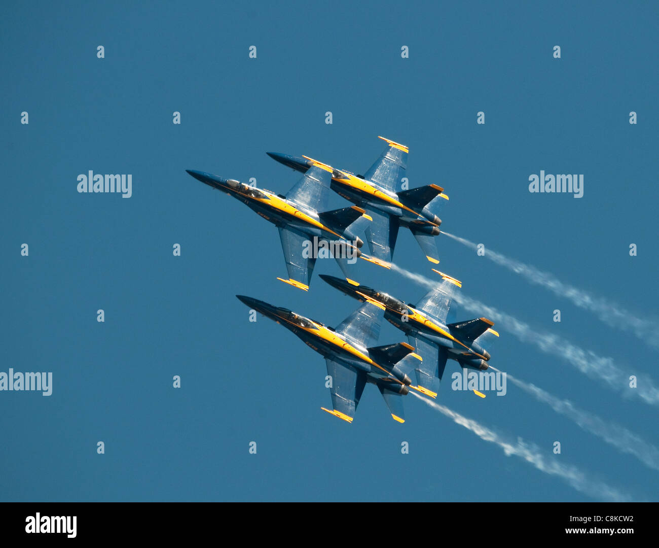 Blue Angels Display Team US Navy NAS Lemoore Stock Photo