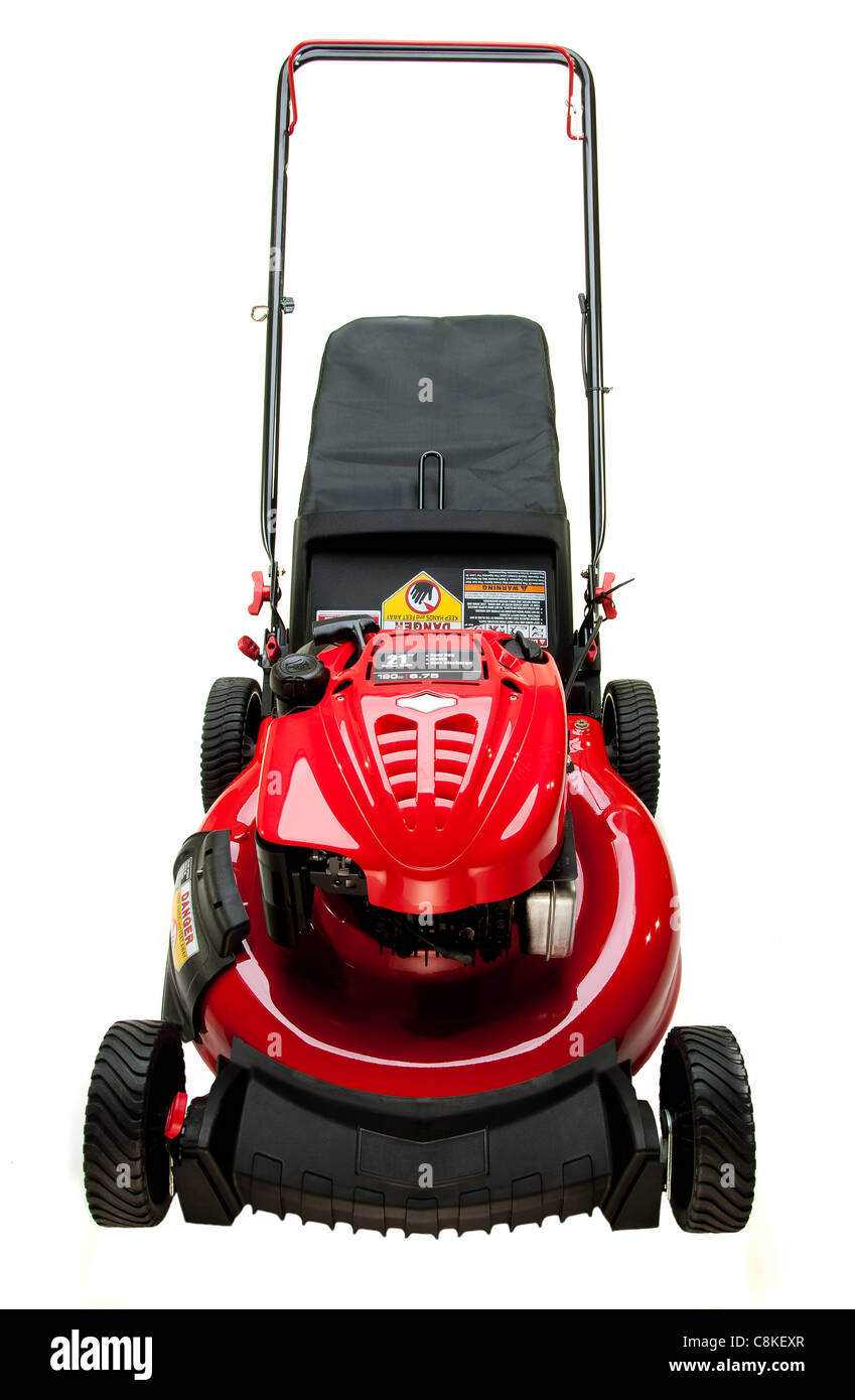 Red Lights Riding Mower New Red Lawn Mower Stock Photo - Alamy