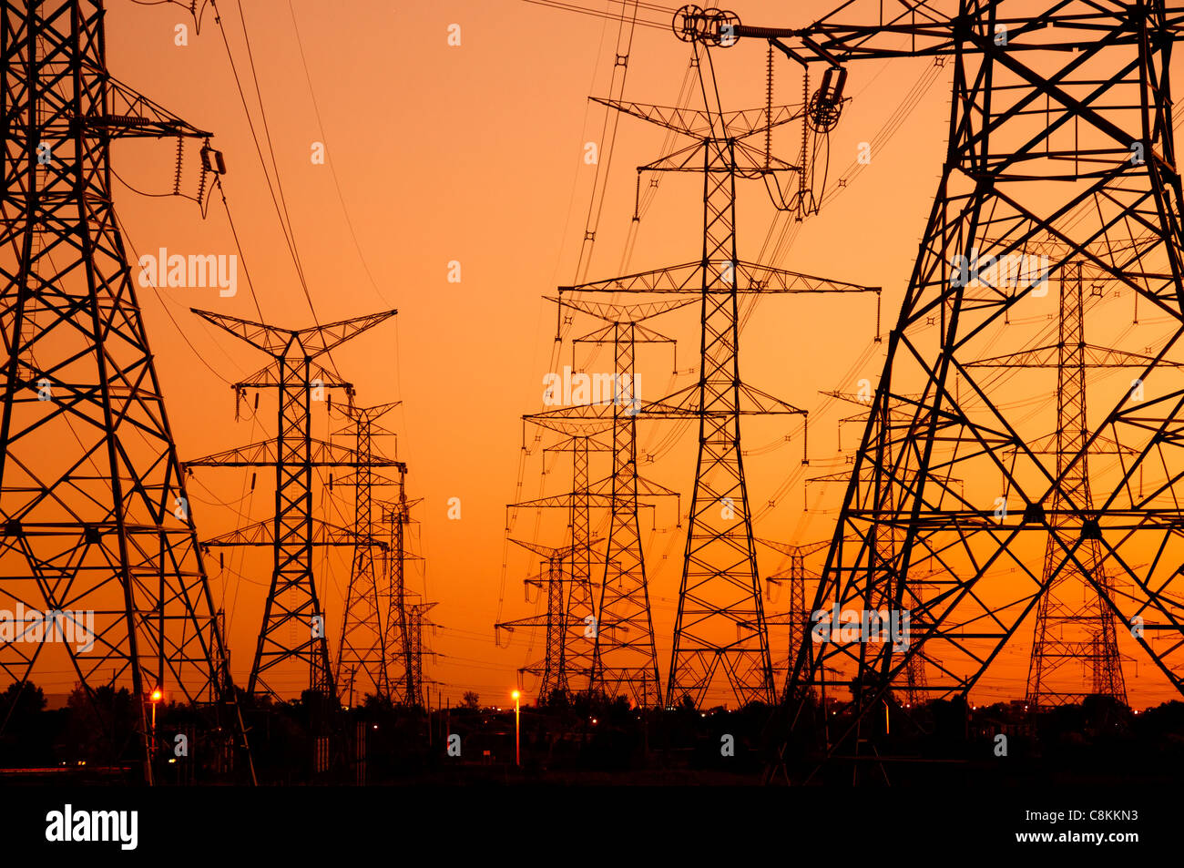 Power lines canada hires stock photography and images Alamy