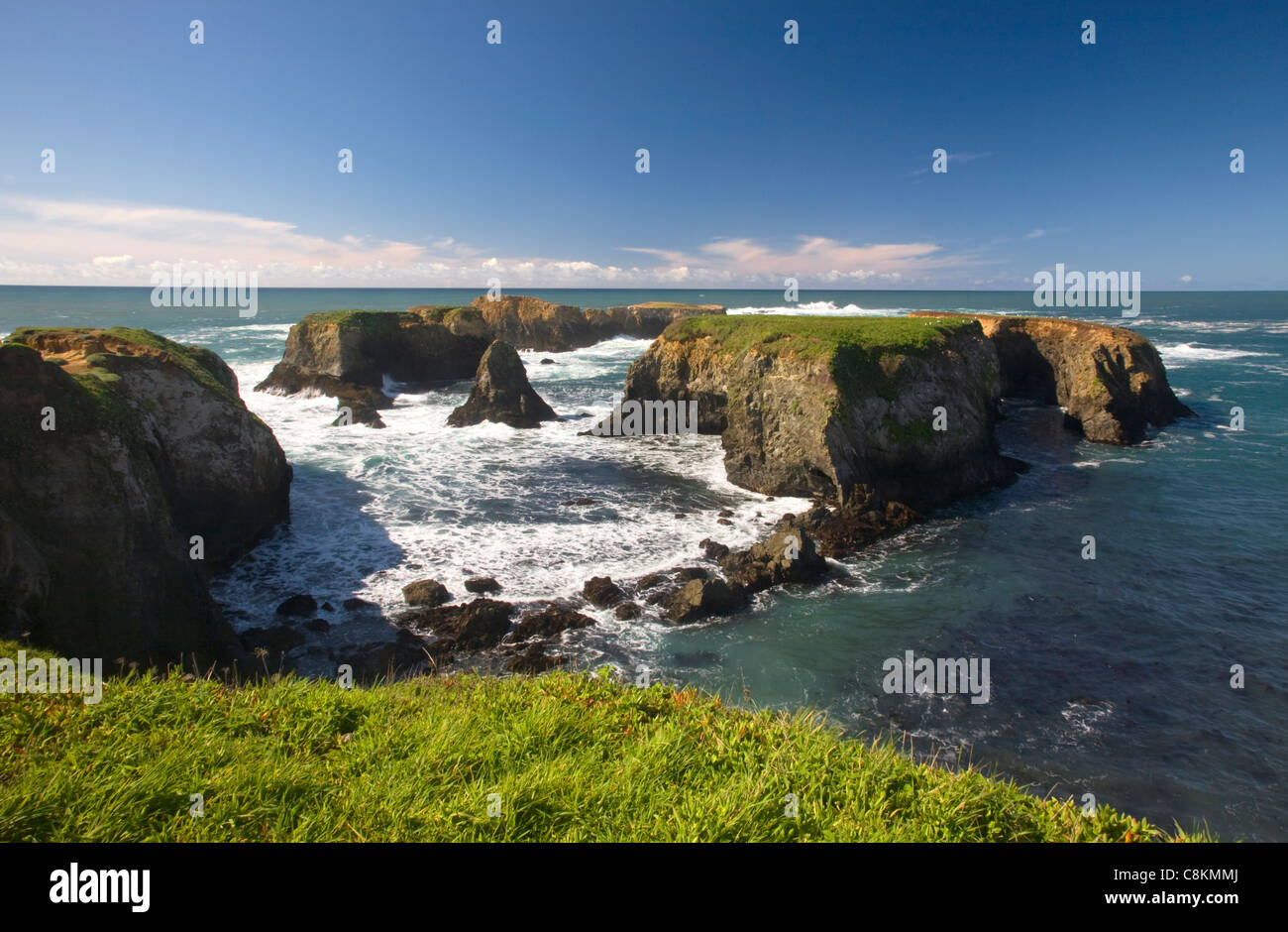 CA0096300...CALIFORNIA Small islands off the coast at Mendocino in